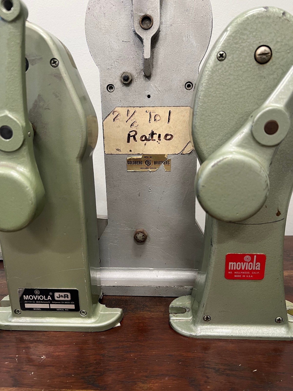 Vintage Film Rewinders Rewinds Lot Goldberg Moviola J&R Movie Editing Equipment