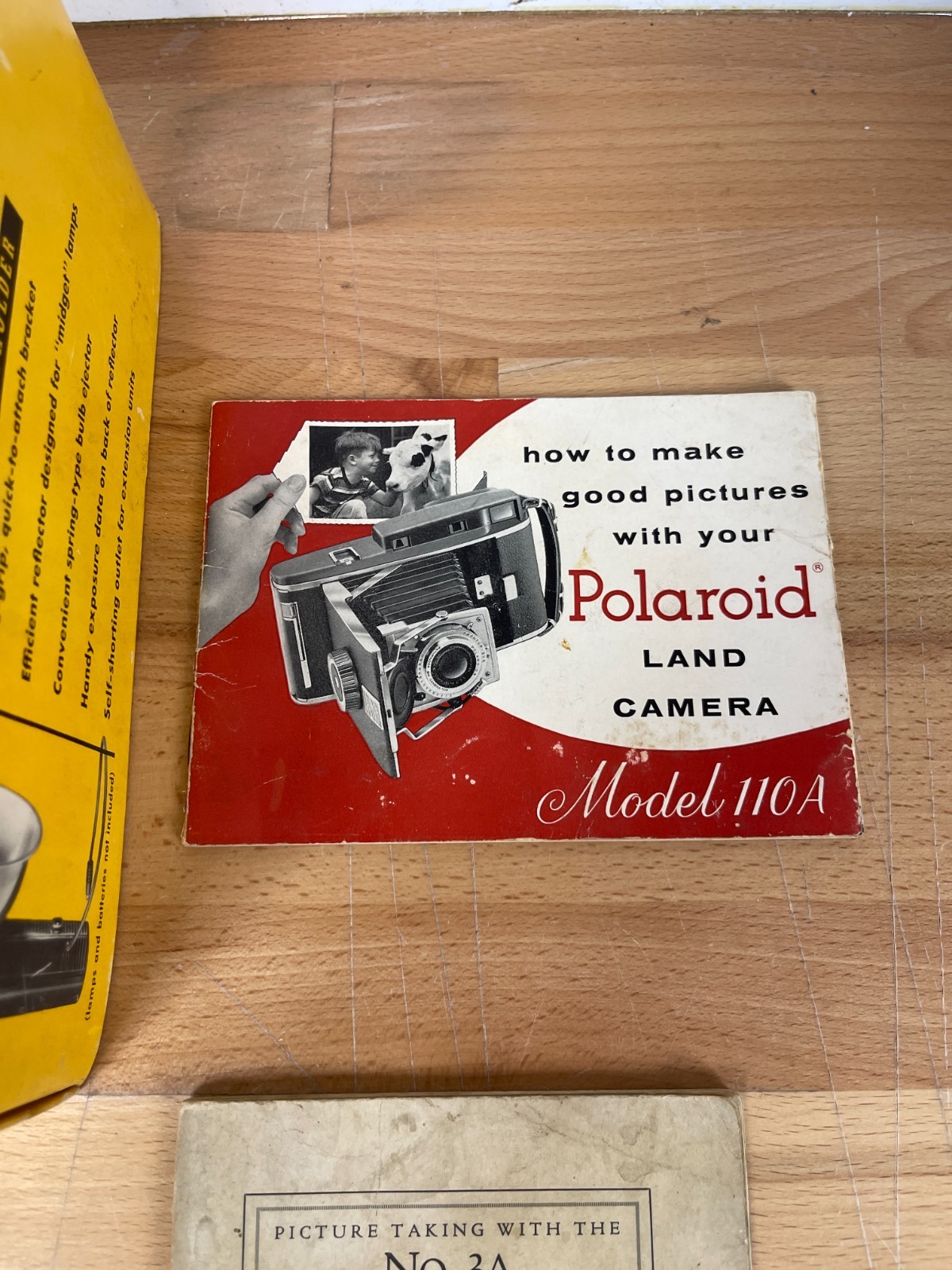 Vintage Kodak Flashholder w/ Box, Film Reel, Flashbulb + Manuals Lot