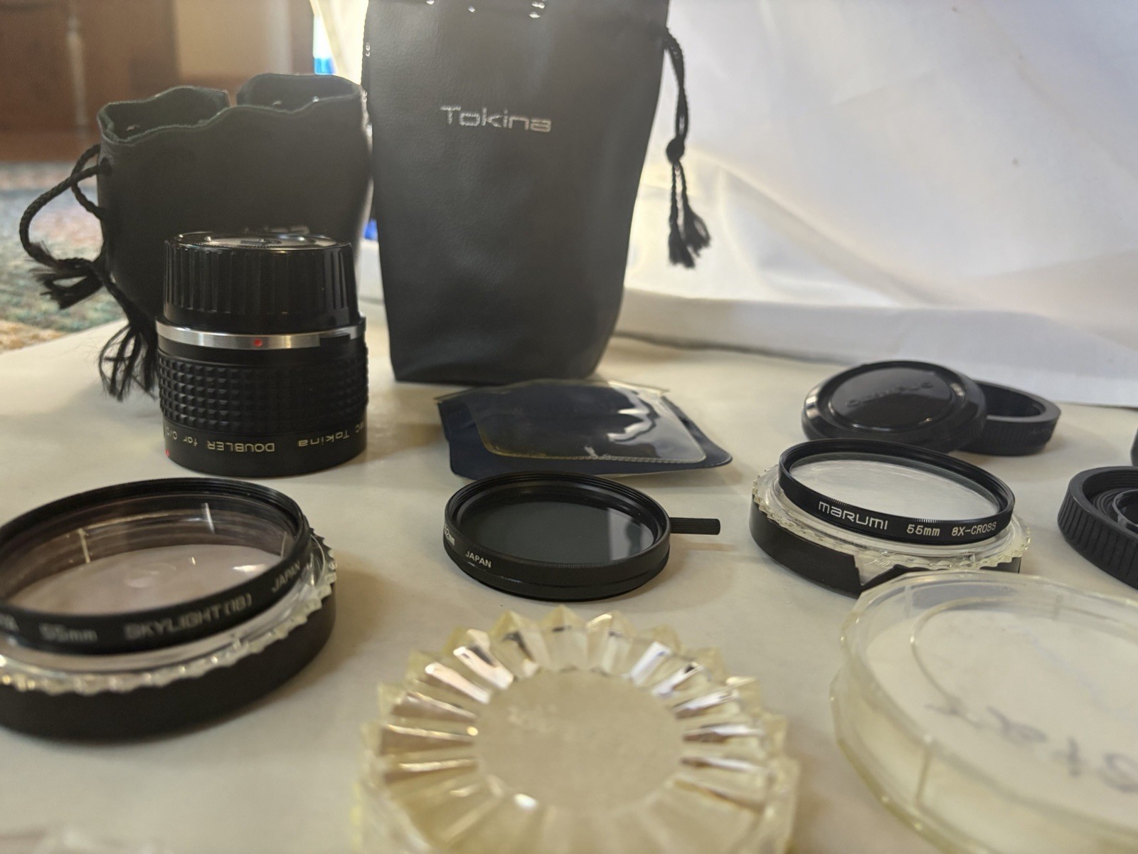 Lot of Vintage Camera Lens Accessories Tiffen, Marumi, Tokina, Hoya Japan