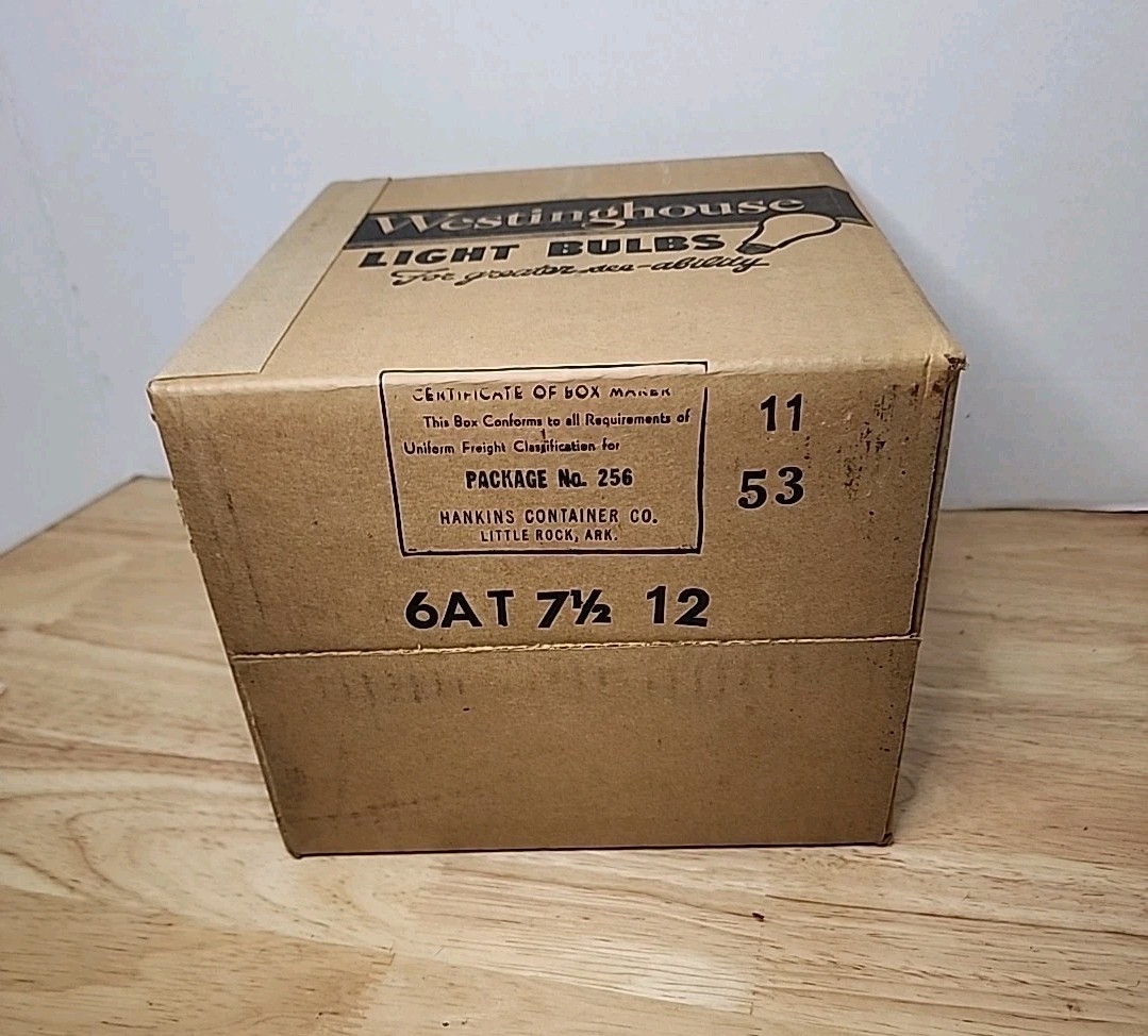 Vintage Sealed Case 144 Westinghouse PH/8 Synchro-Press Photoflash No. 8 Bulbs