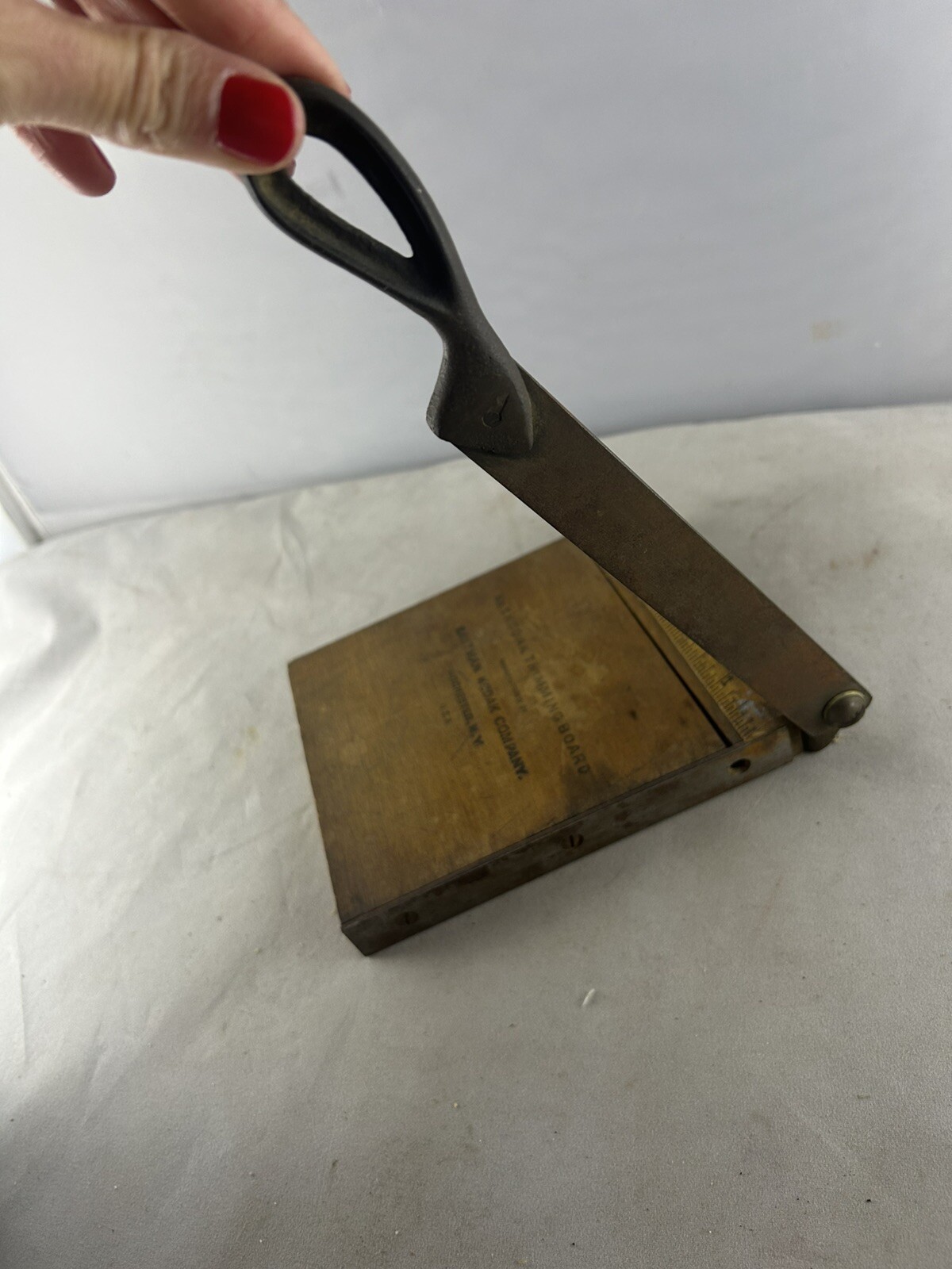 Vintage No. 1 Kodak Trimming Board Wood Negative Cutter Antique Photography Tool