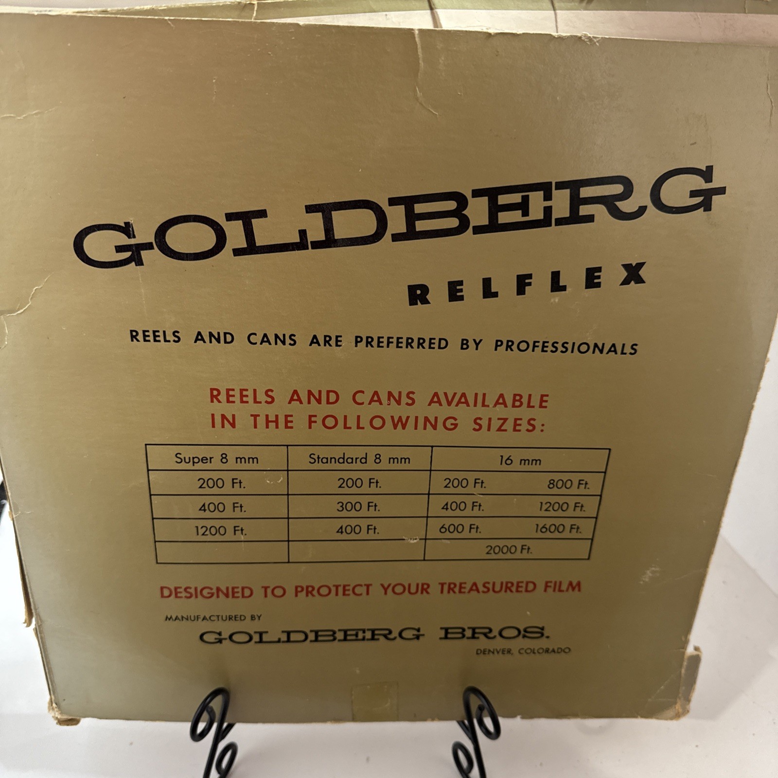 NOS VINTAGE GOLDBERG REFLEX 1600FT 16 MM