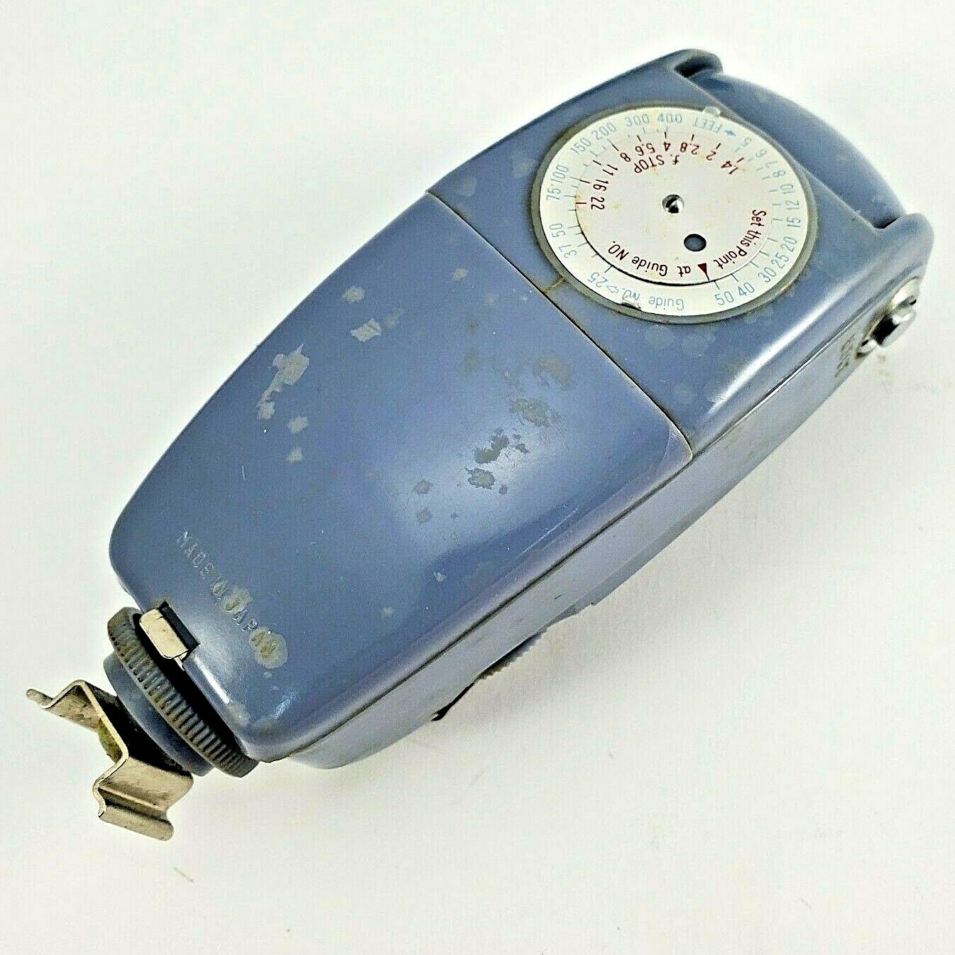 Vintage Photographic Access. Pocket Flash/Sylvania Blu-Dot M3 Bulbs /Ricoh Meter