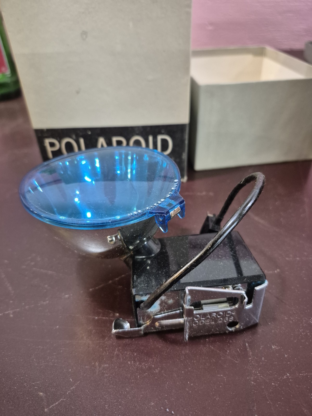 Vintage Polaroid Flash Gun #268 – Boxed – Camera Flash Accessory – Untested