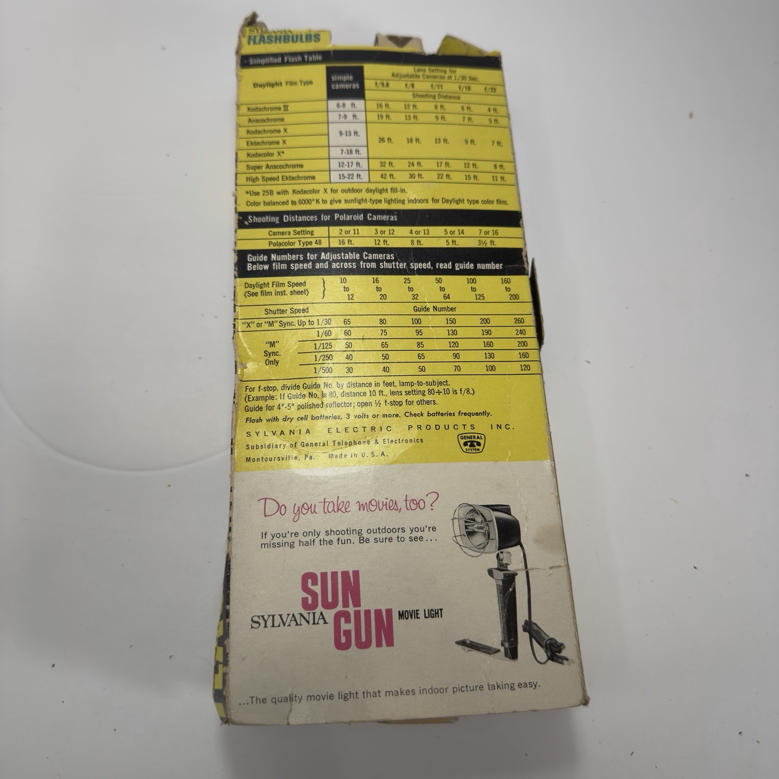 Vintage Sylvania Blue Dot Press 25B Flashbulbs 10 New Bulbs w/ Original Box