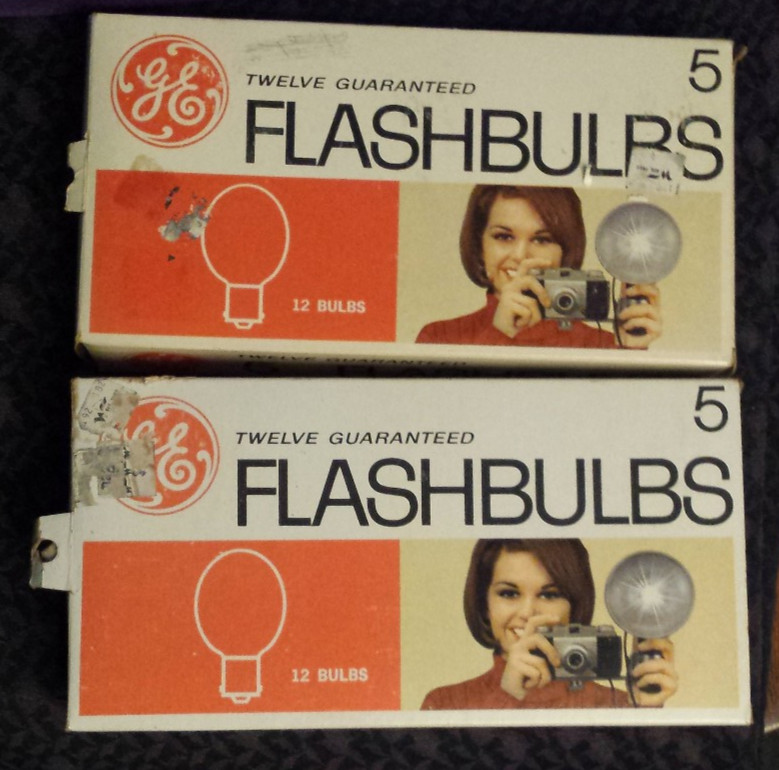 lot of 5: GE General Electric #5 Flashbulbs Box Of 12 – flash bulb