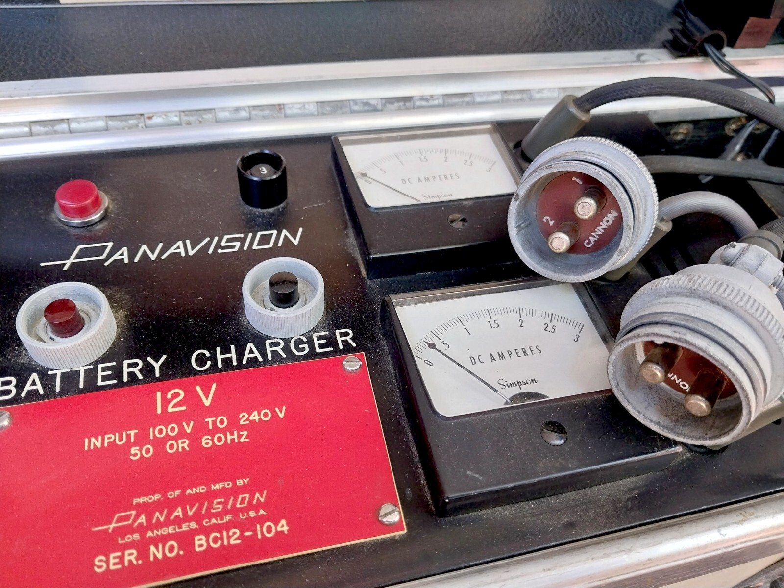 Panavision motion picture camera battery charger – model BC12 – Collectors Item