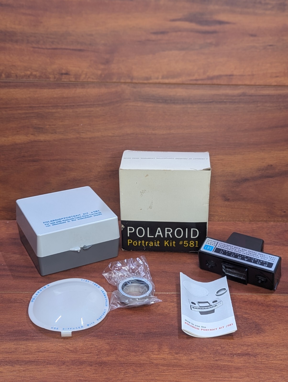 Vintage Polaroid Portrait Kit #581 NIOB New In Open Box Excellent Condition