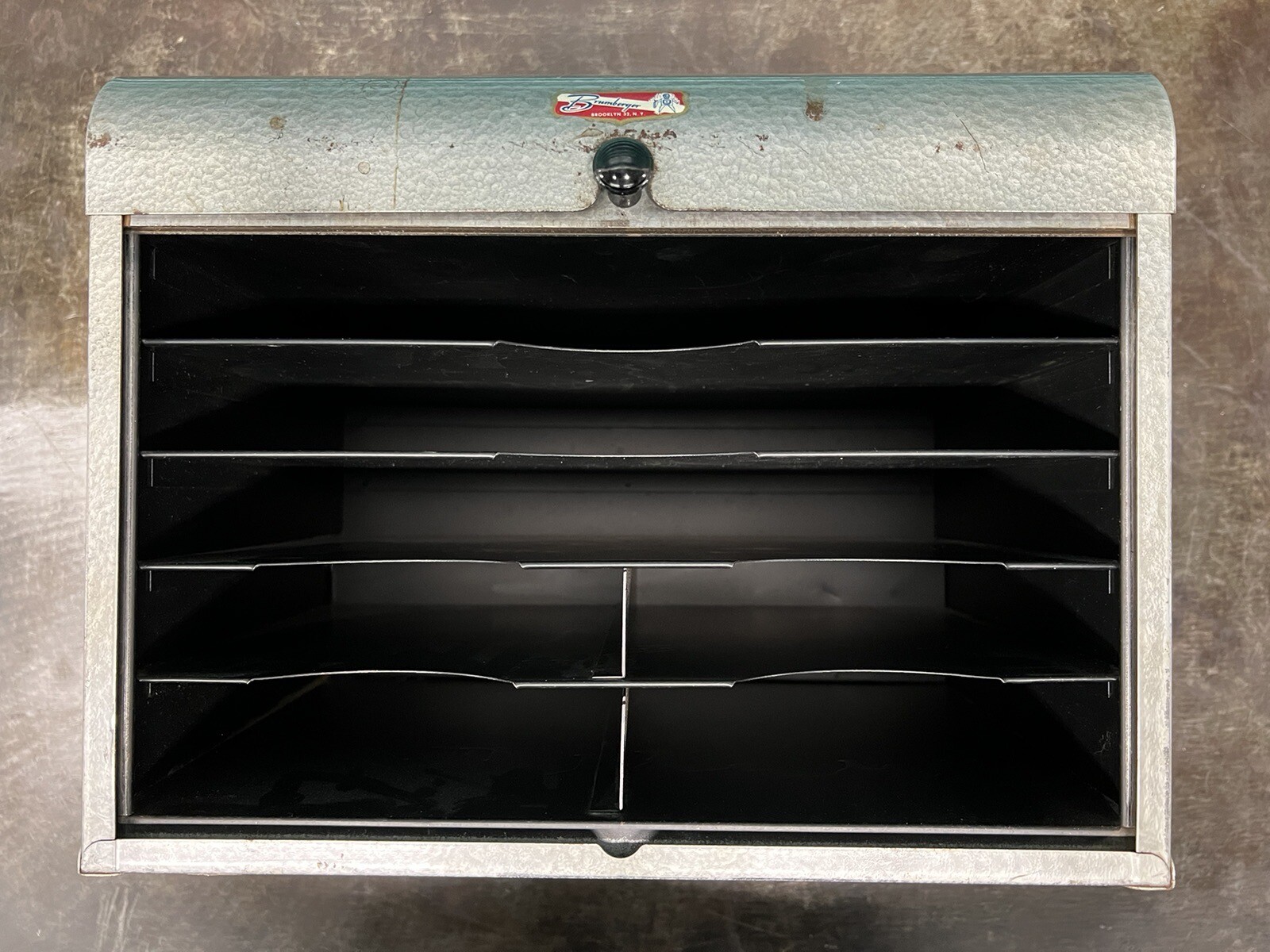 Vintage 50s 60s Brumberger Dark Room Roll Top Storage Box – Made in the USA