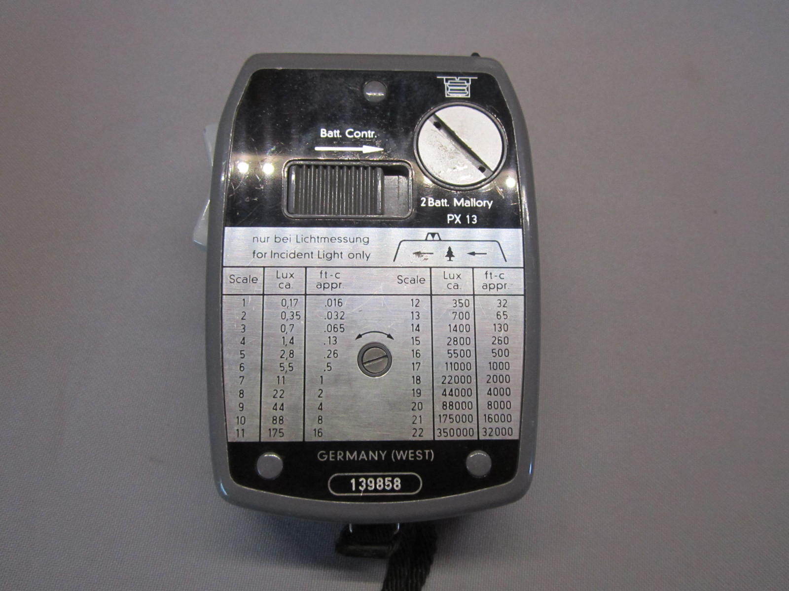 GOSSEN LUNASIX EXPOSURE LIGHT METER for BOLEX 16MM MOVIE CAMERA WORKING BEAUTY!