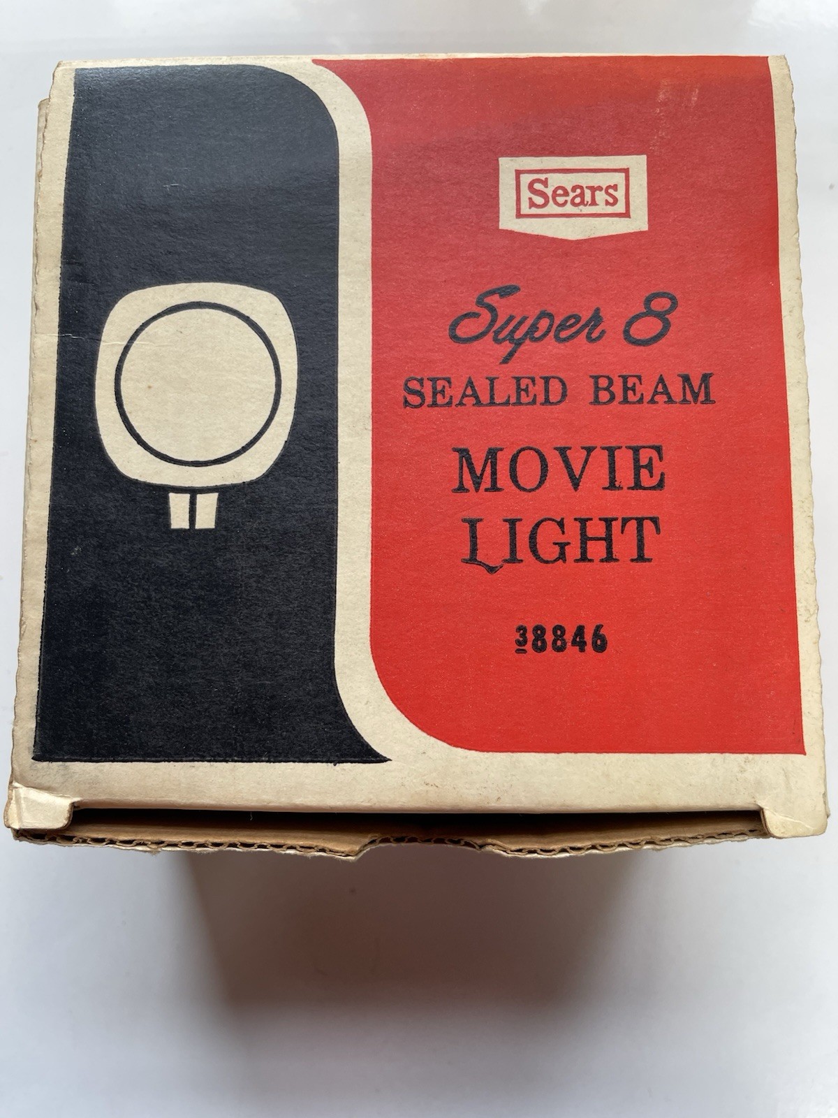 Sears Super 8 Sealed Beam Movie Light Model 38846 Universal Compatible