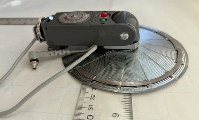 Vintage HONEYWELL TILT-A-MITE Camera Flash Collapsible Fan Style w/ Case