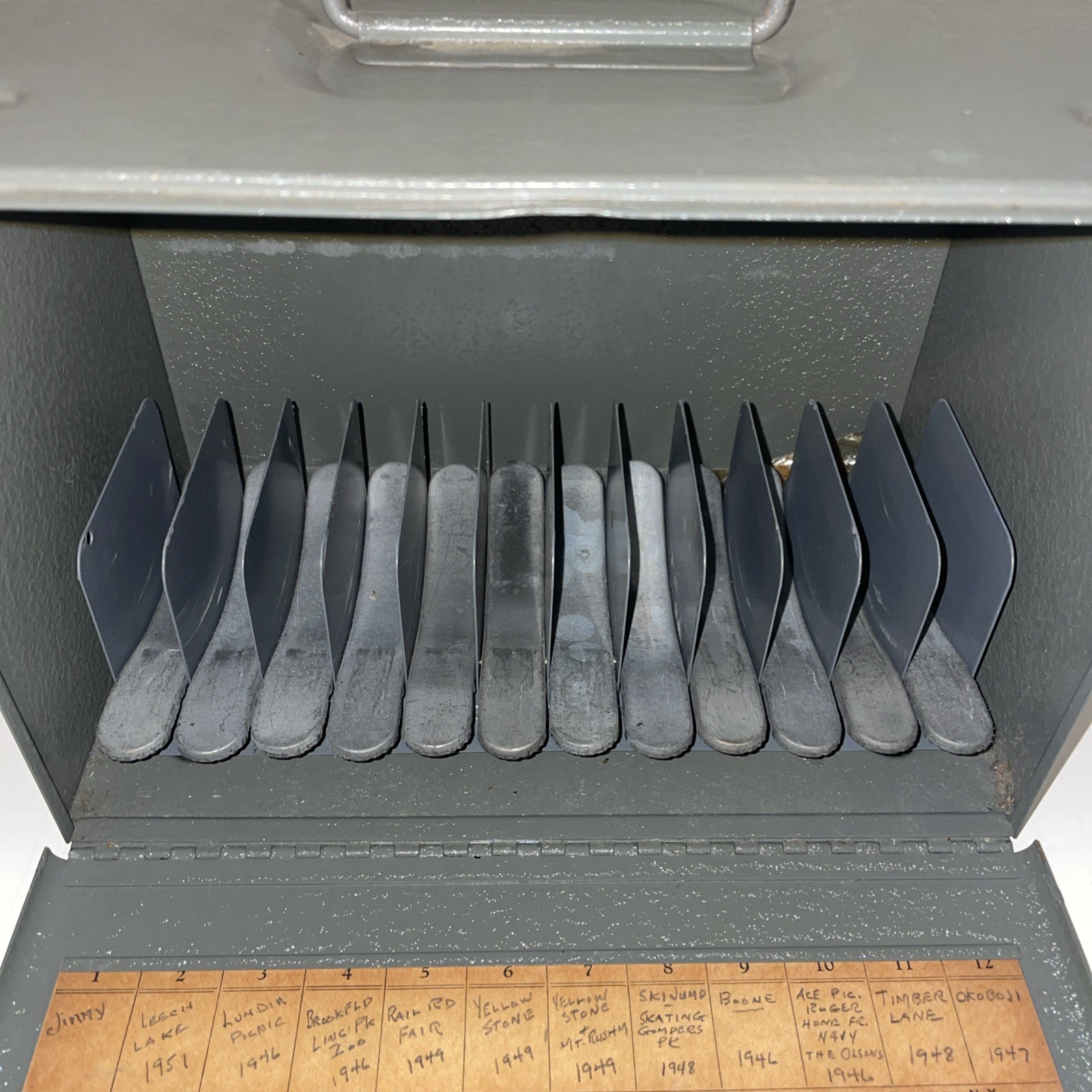 Brumberger Metal Case For 12 Reels – 5″ & 6″ Reel Canisters Included – No Reels