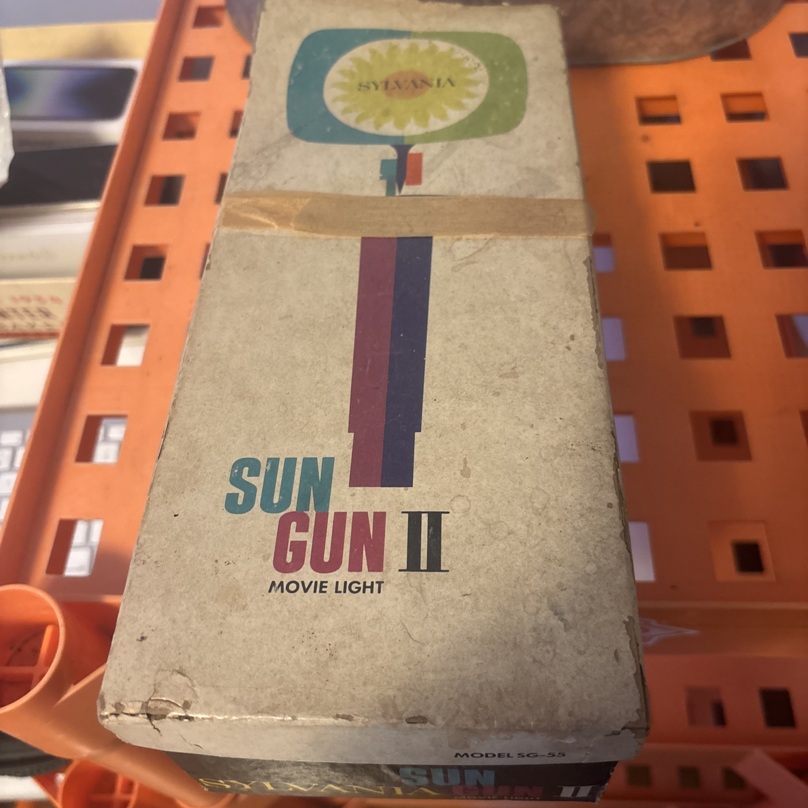 Working Sylvania Sun Movie Light In Box Works Very Bright 1962