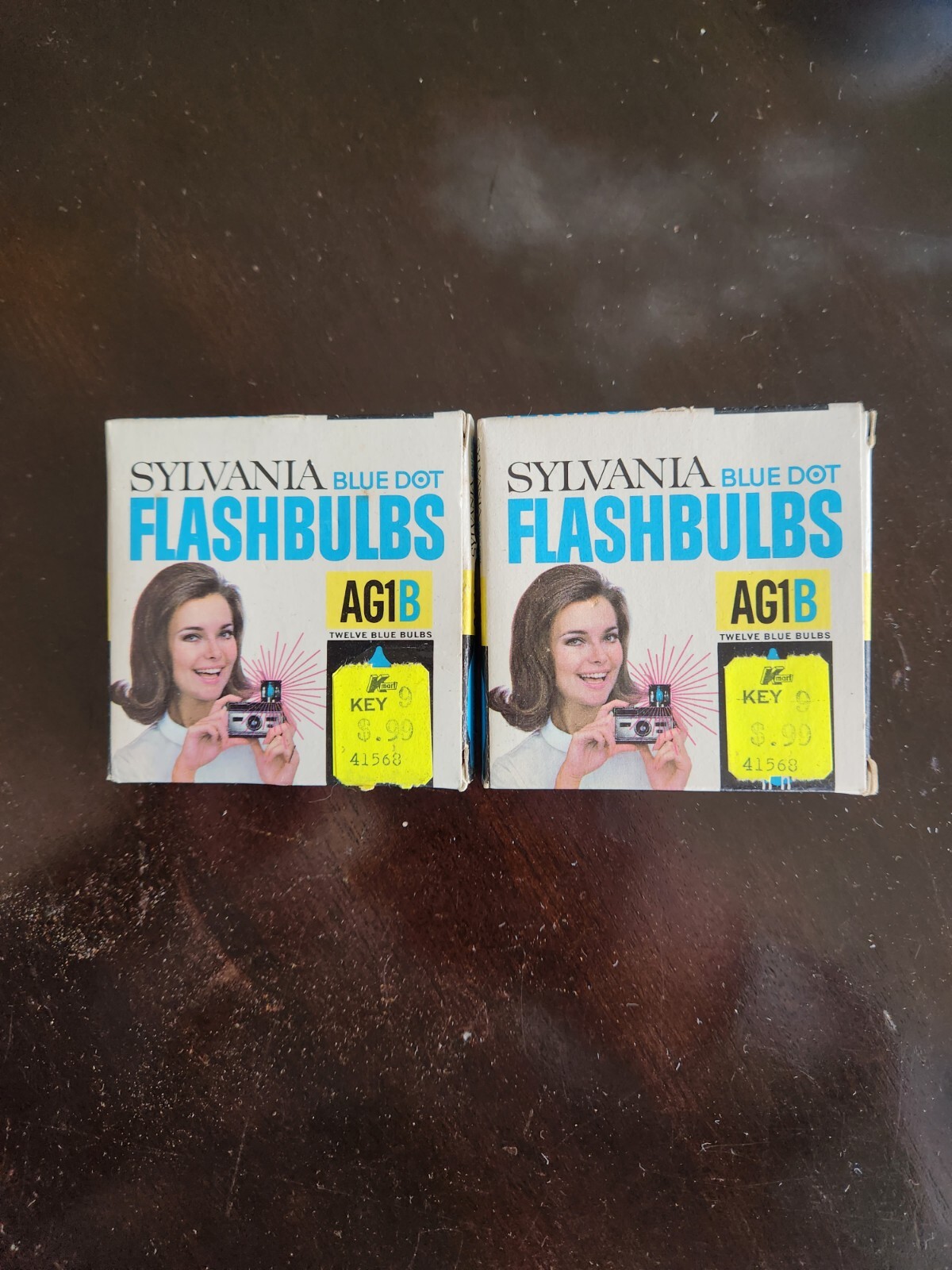 2 Boxes Vintage Sylvania Flashbulbs Blue Dot AG1B – 24 Bulbs – New In Box