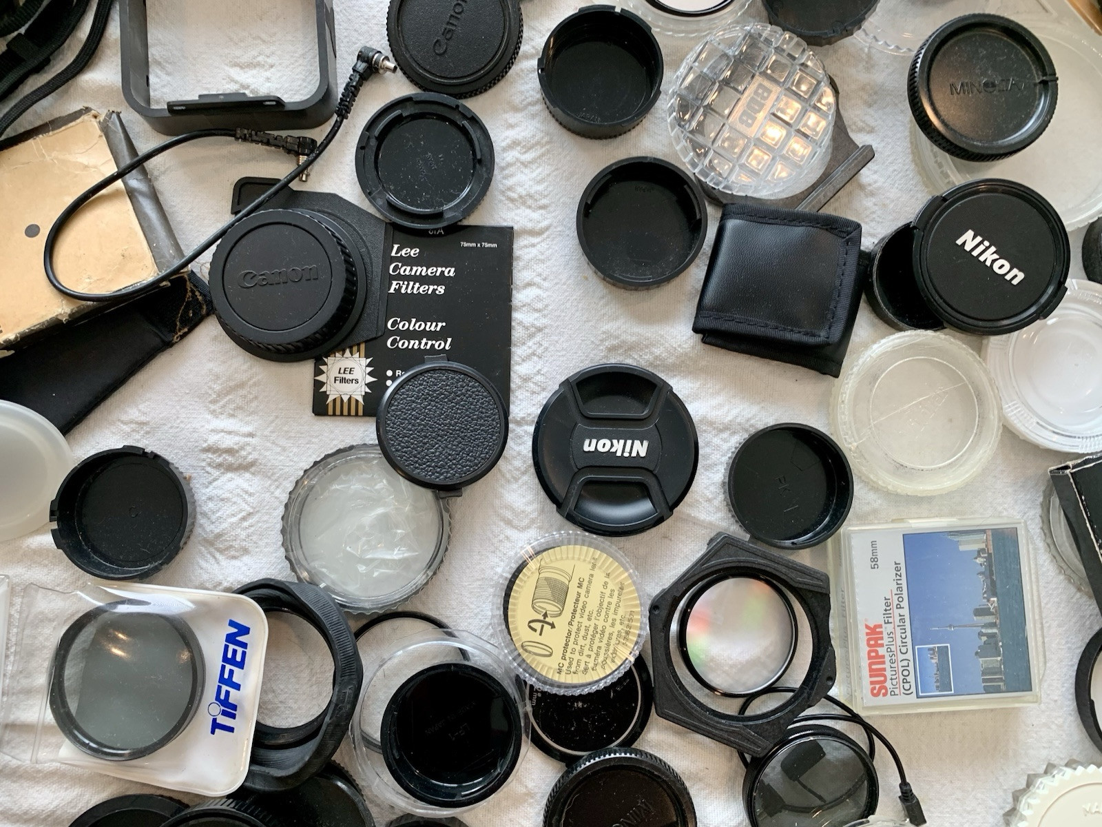 Lot of Vtg Photo Accessories Nikon Pentax Canon