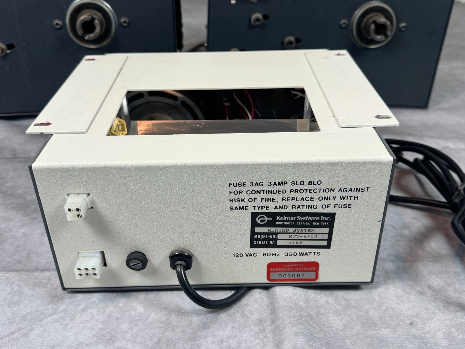 Kelmar RTV 8900 Film Rewind System Controller With 2 Rewind Drive Units