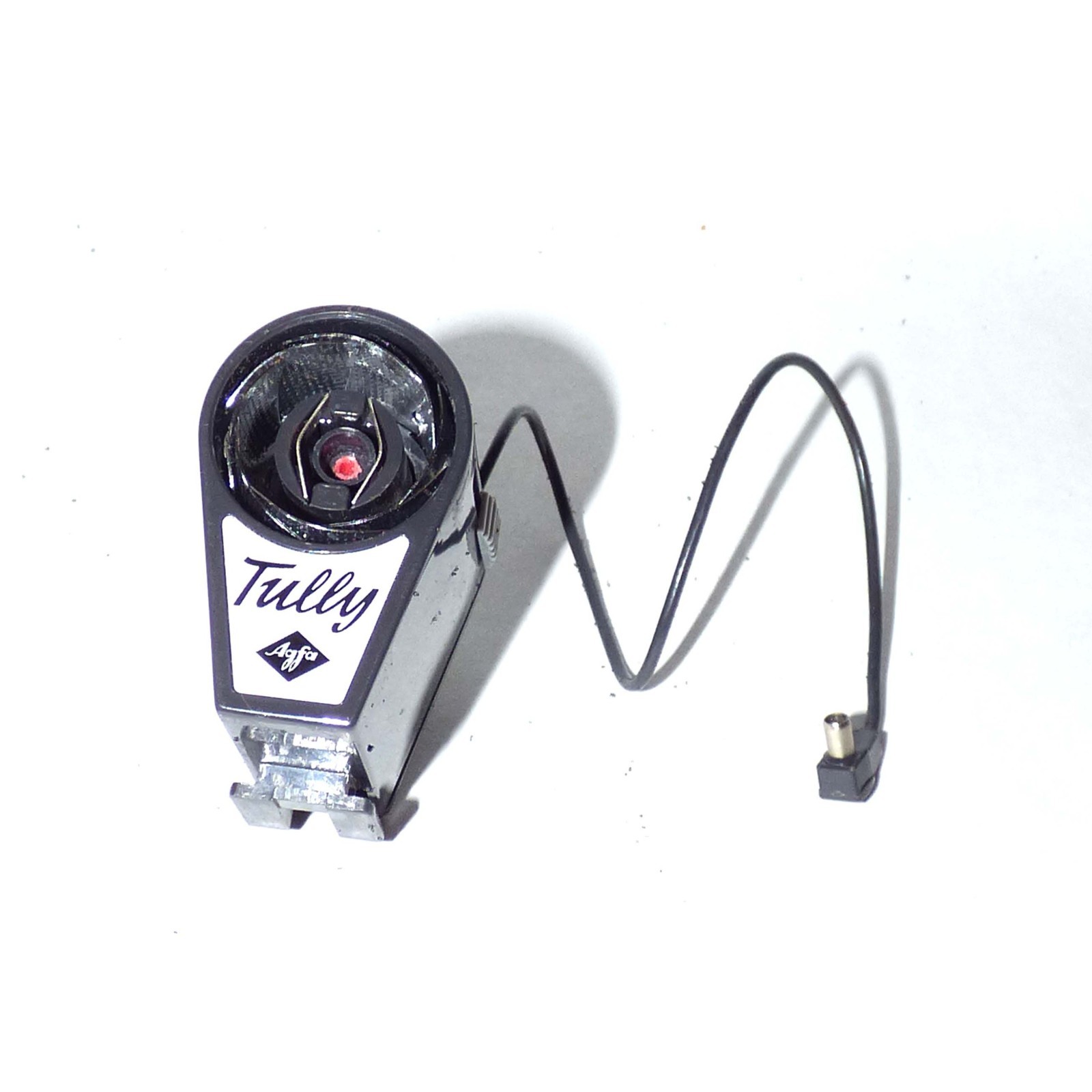 Vintage Agfa Tully Pocket Flash Unit AG1 Bulb Germany with Leather Case