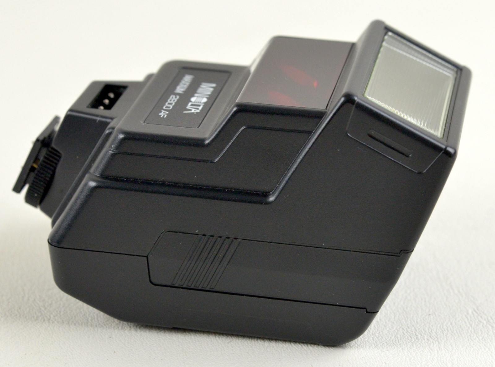 Minolta Maxxum 2800 AF Shoe Mount Flash w/ Black Case For Camera Tested Working