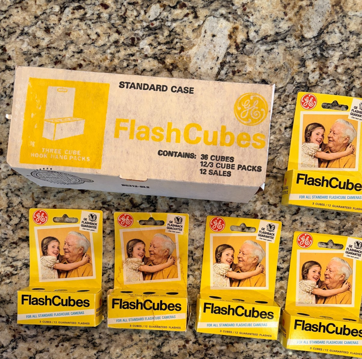 Vintage Lot of 5 NOS GE Flash Cubes – 3 per pack For Standard Flash Cameras