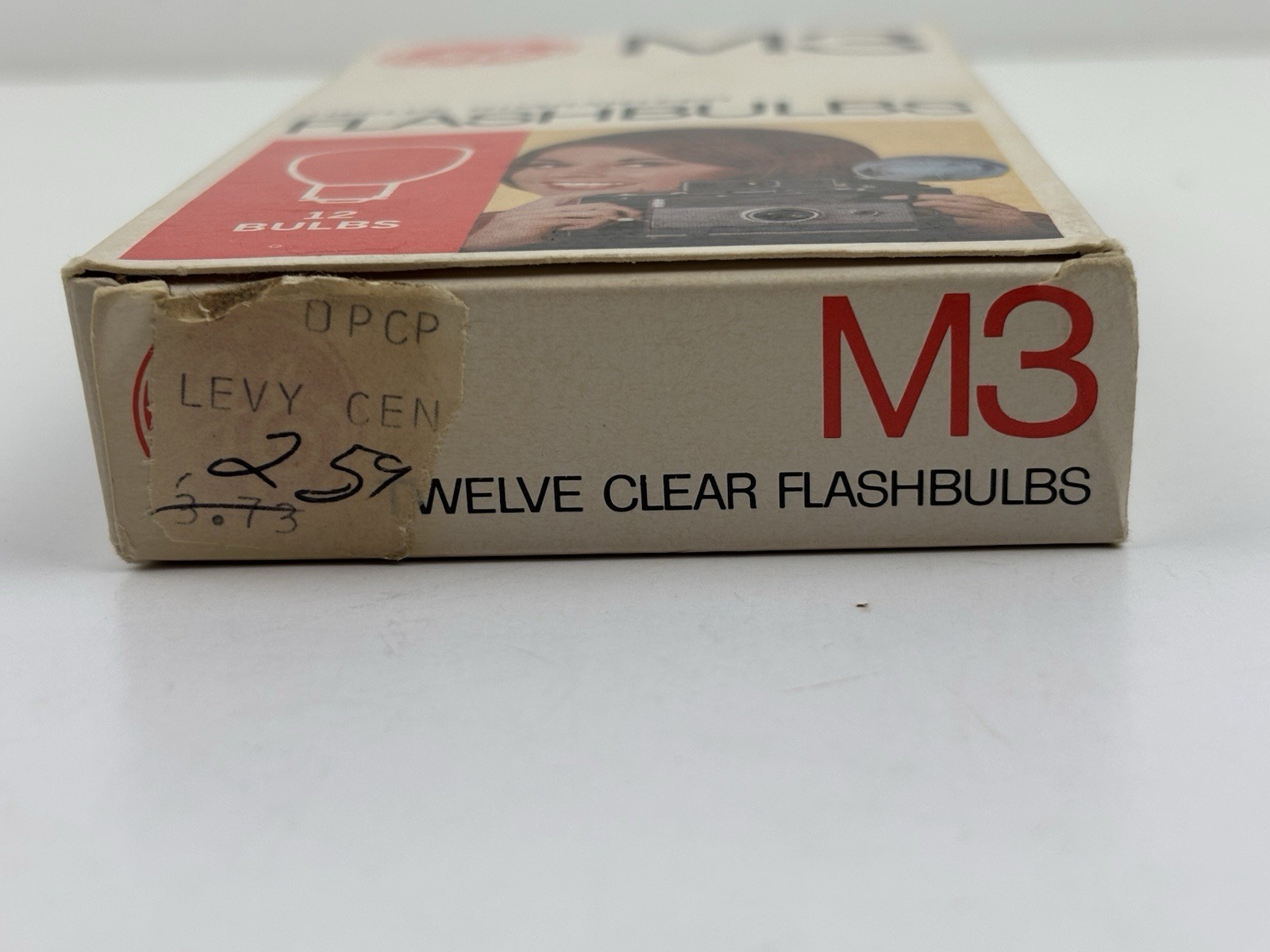 Vintage GE M3 Flashbulbs Box of 11 Unused Bulbs Camera Flash Photography