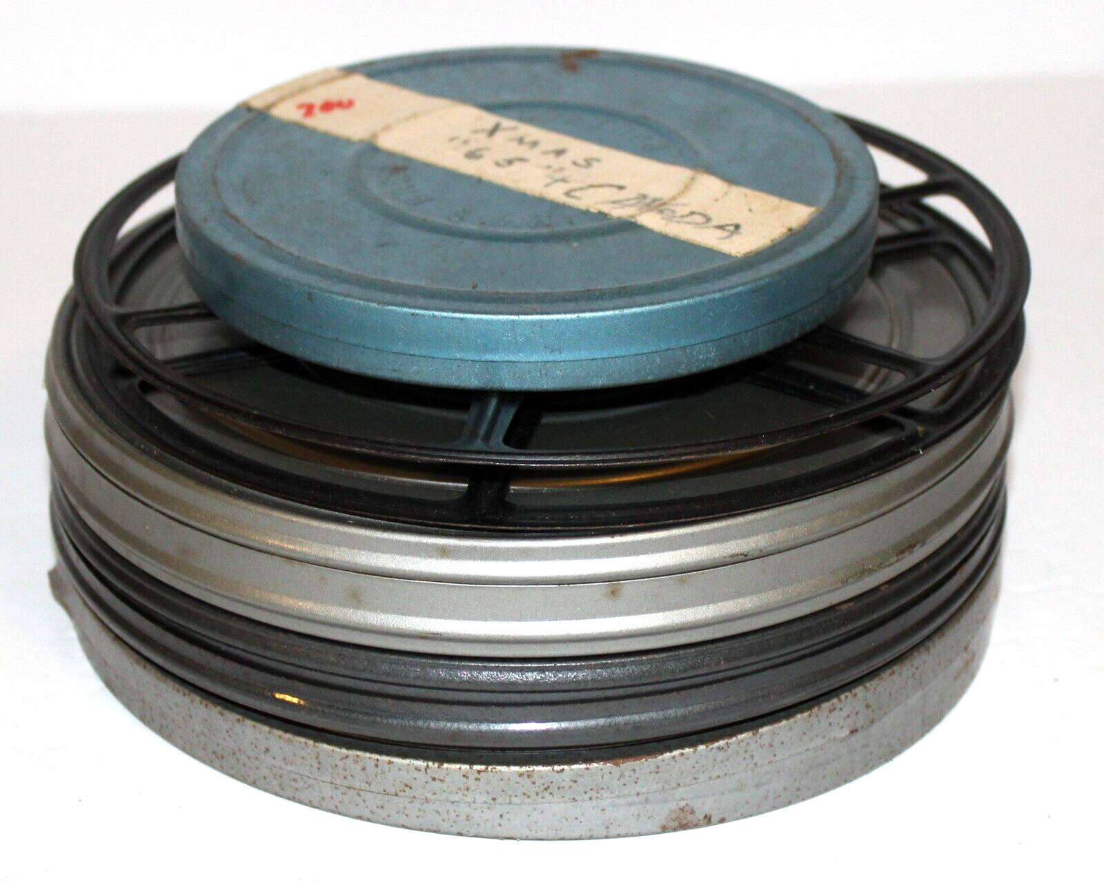 Mid Century Movie Reels Home Movies & Empty Reel Cans/Cases Lot of 5 Mixed GC
