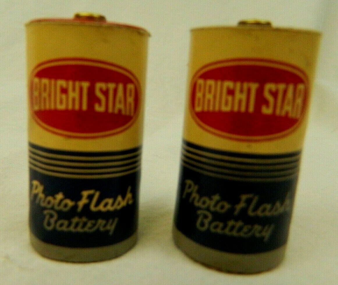 Bright Star Photo Flash Batteries Lot of 2 Size C As Is