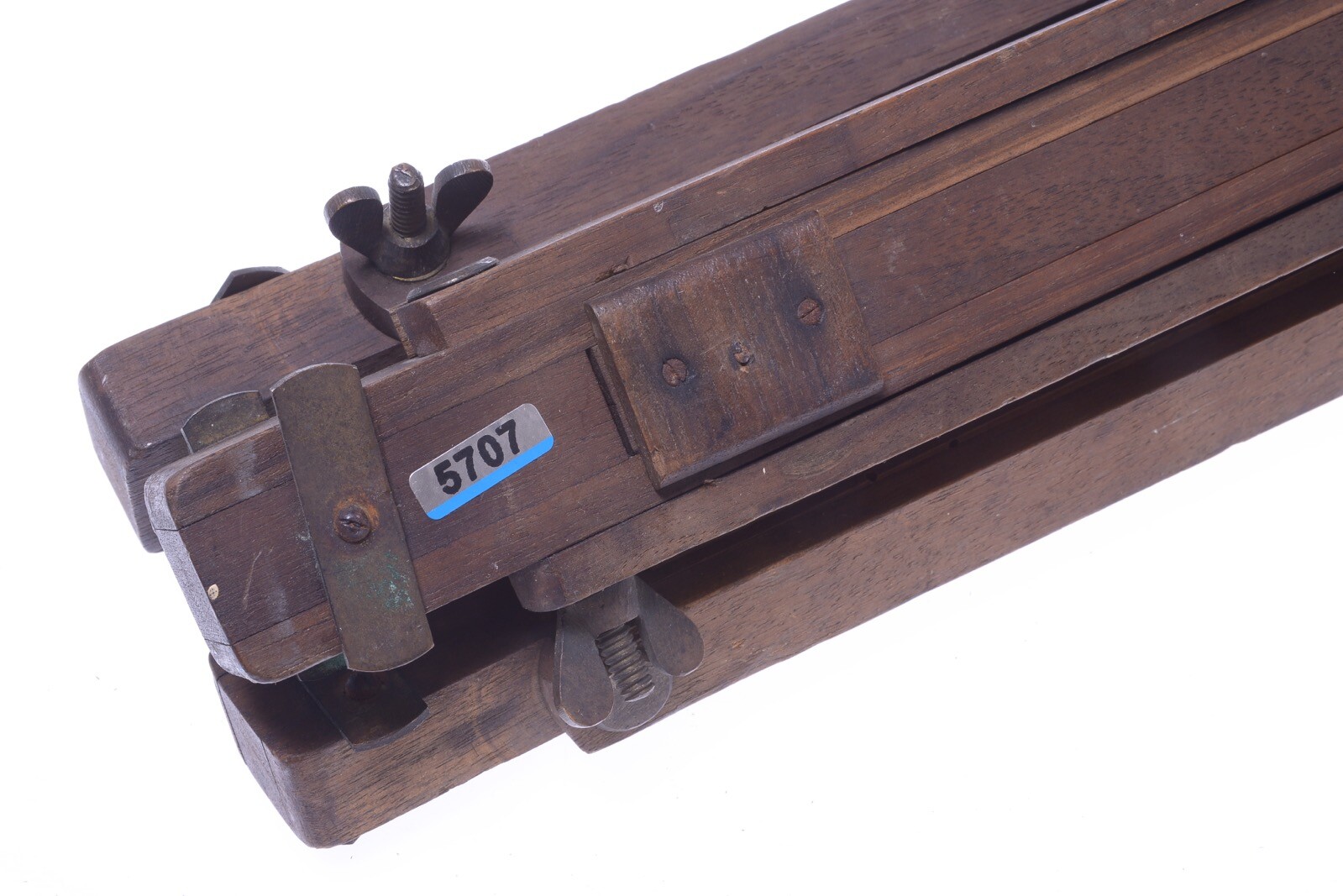 ✅ ANTIQUE WOOD TRIPOD 131CM 51.57″ GLASS FALLING PLATE LARGE FORMAT FIELD CAMERA