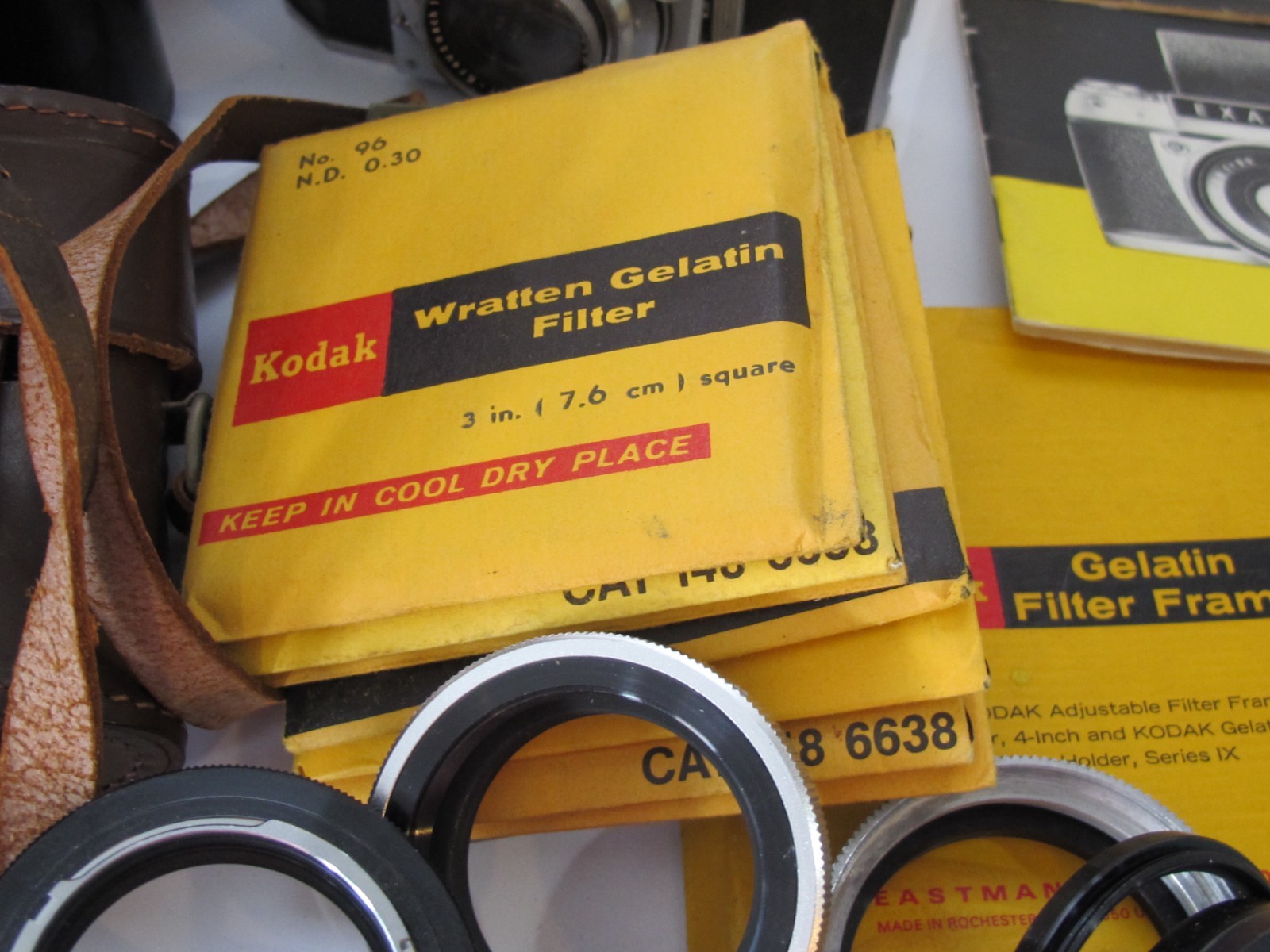 LOT Agfa Karat 36 Zeiss Voigtlander Ihagee Case Manual Film Holder Mixed Group