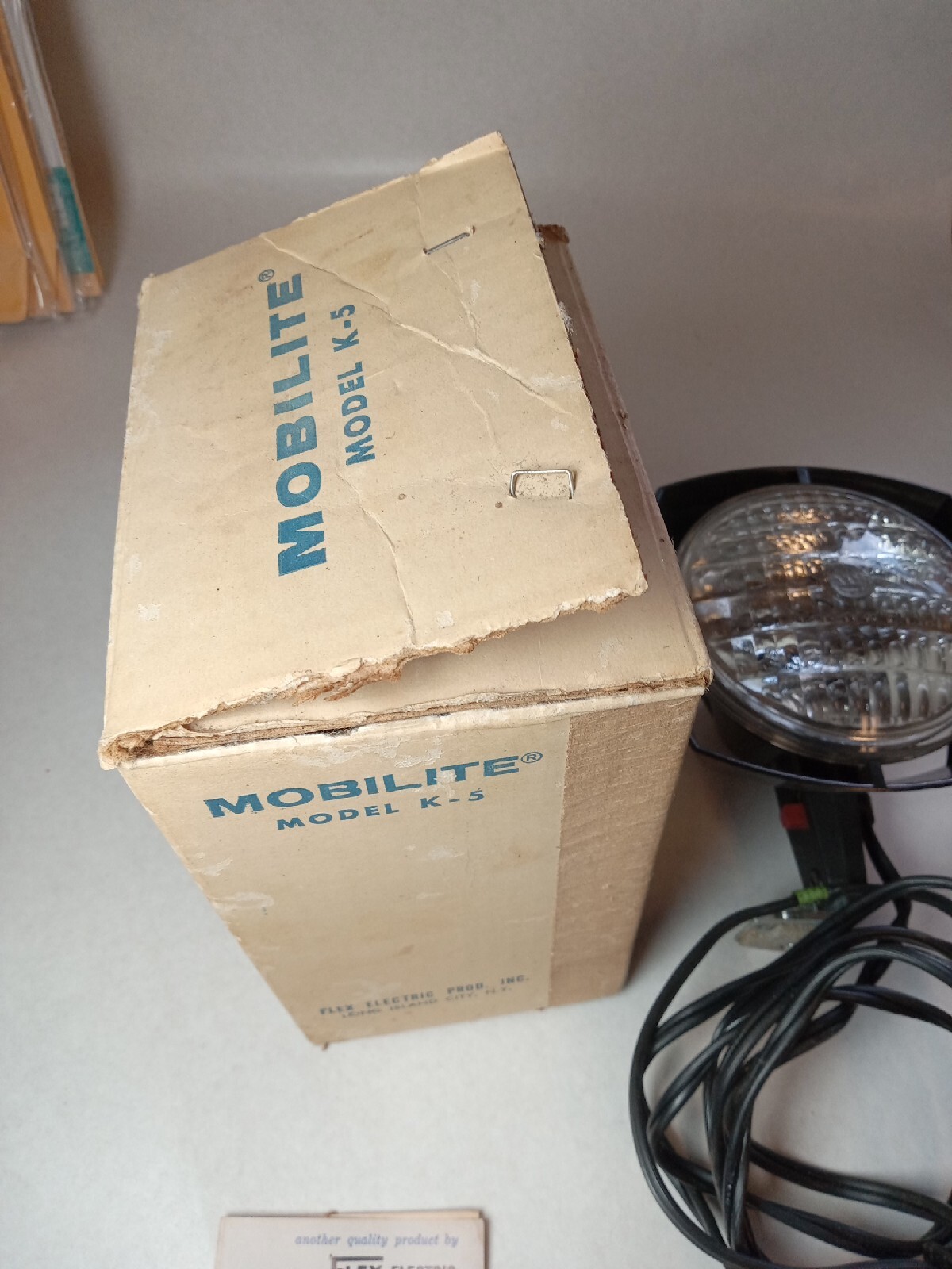 VINTAGE FLEX ELECTRIC MOBILITE MODEL K-5 SUPER 8 CAMERA MOVIE LIGHT