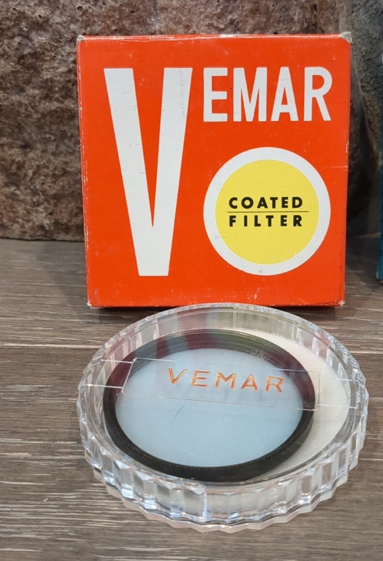 Set of 3 Vintage 52mm: Venmar Coated Filter, Nikkor Screw in Mount, Tiffen Adapt