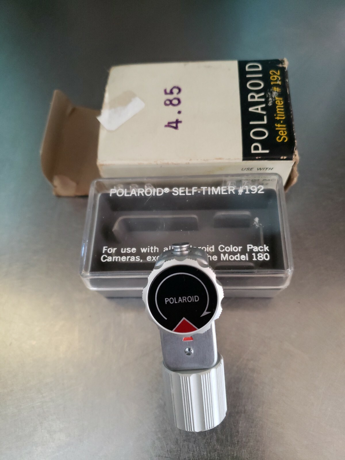Polaroid Color Pack Film Camera #192 Self-Timer in Original Case and Box