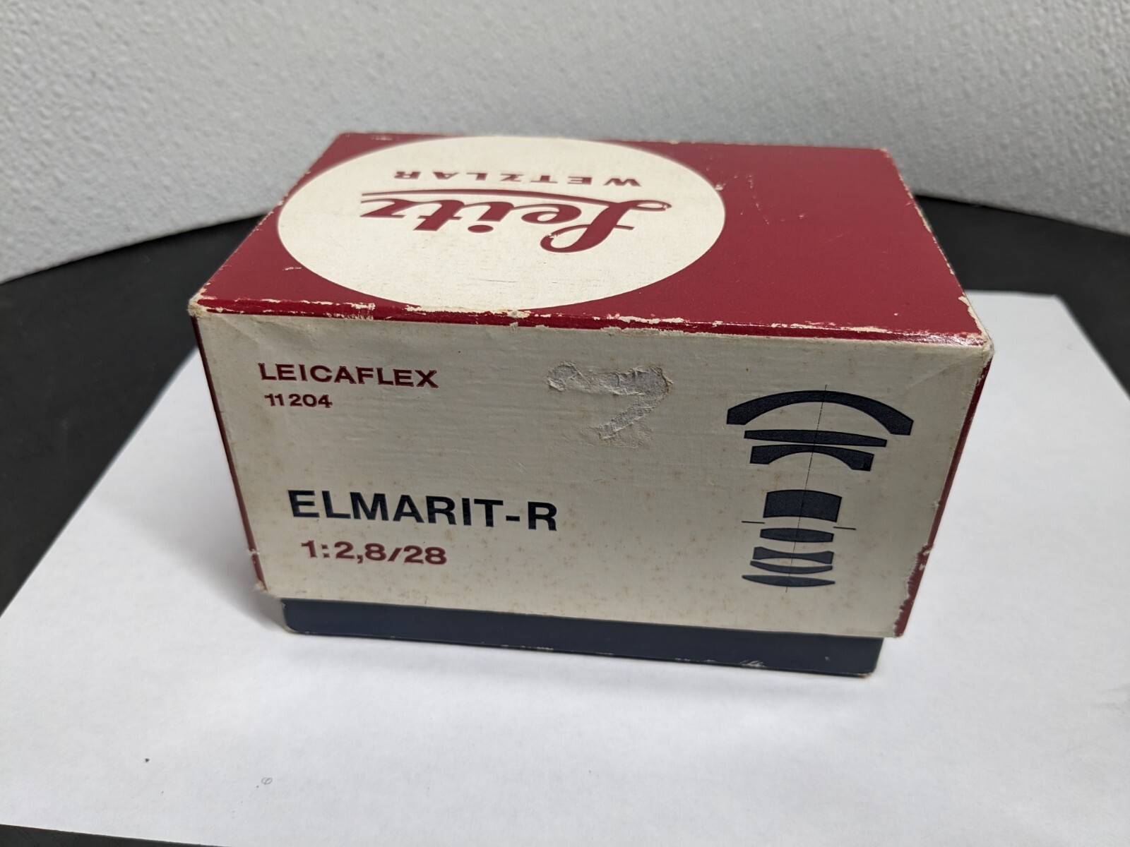 LEICA LEITZ 28MM F2.8 M BOX ELMARIT 28MM F2.8 ELMARIT-R BOX ONLY