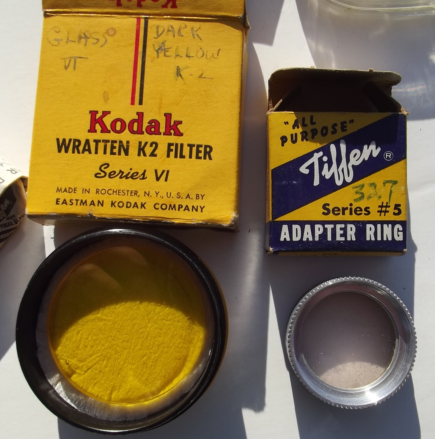 Mixed Lot of 12 – Lens Filters, Shade – Kodak, Tiffen, Bell & Howell, Omnicolor