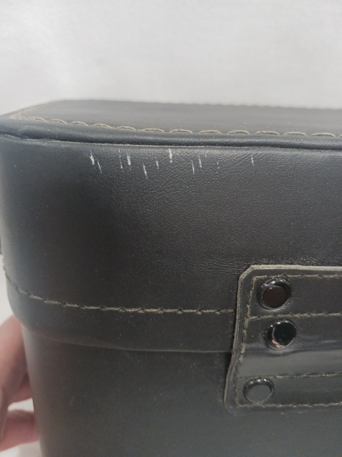 Vintage Pentax Honeywell Hard Camera & Lens Case 11″ x 6″ x 6″ Black Leather VGC