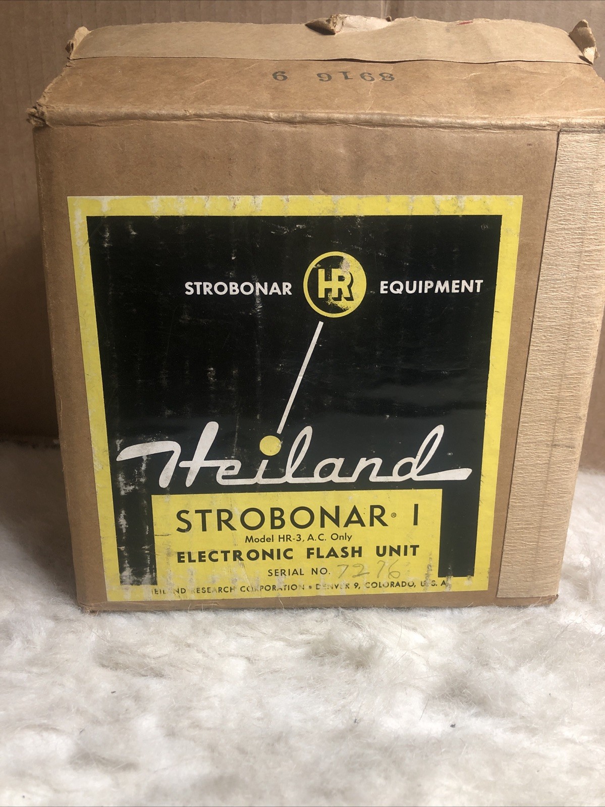 VINTAGE Heiland Strobonar HR-3 Electronic Flash Unit Strobe HR-3/Untested