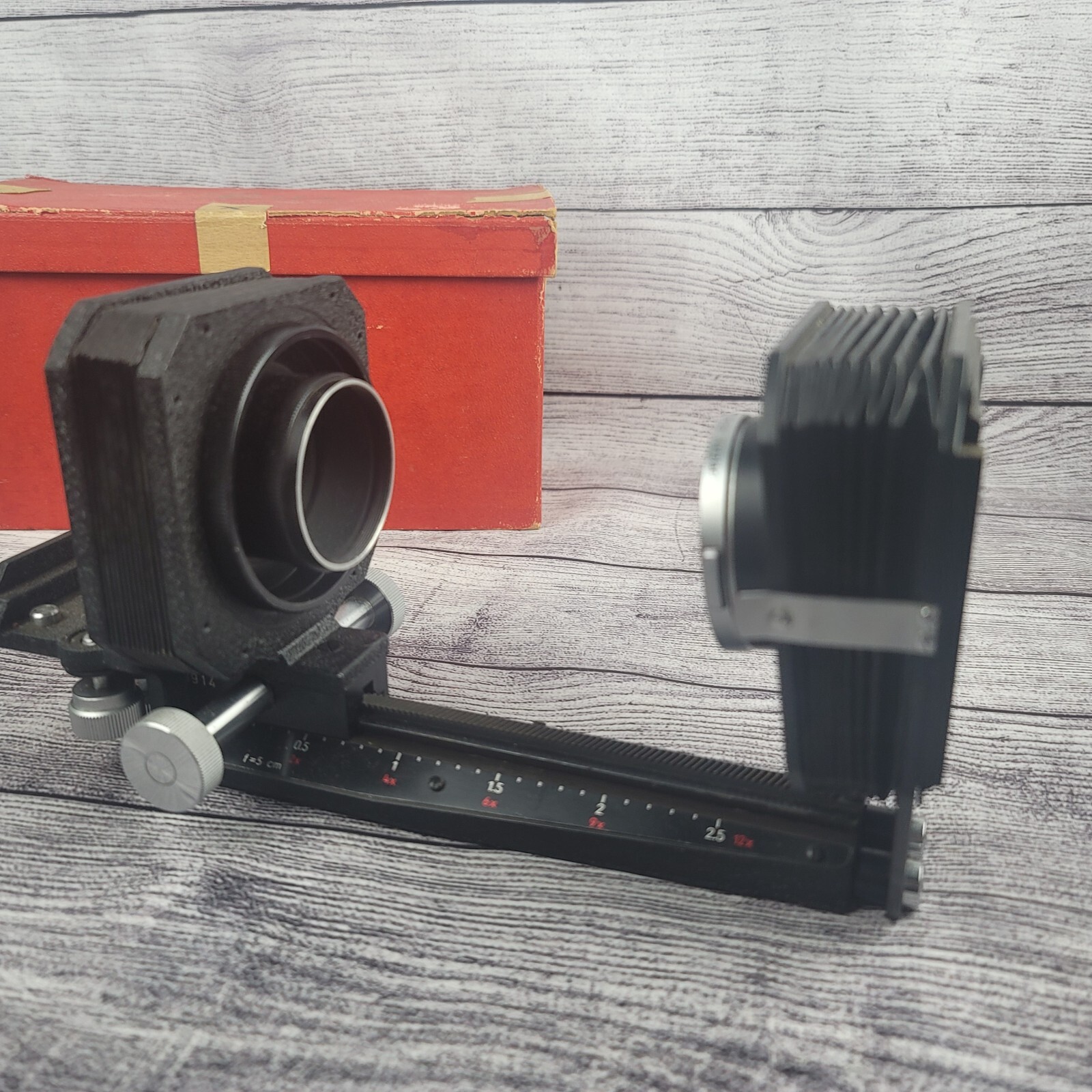 Leica Leitz Wetzlar Visoflex Macro Bellows Unit 13.5cm w/ Box 32mm Screw Mount
