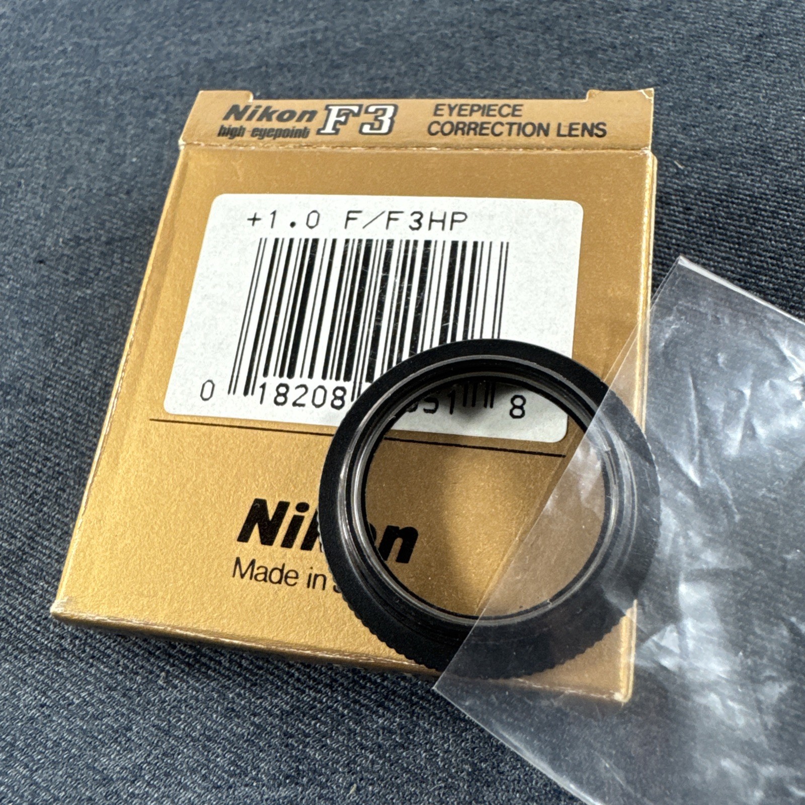 Nikon Camera F F3HP +1 Eyepiece Correction Lens – New Old Stock NOS