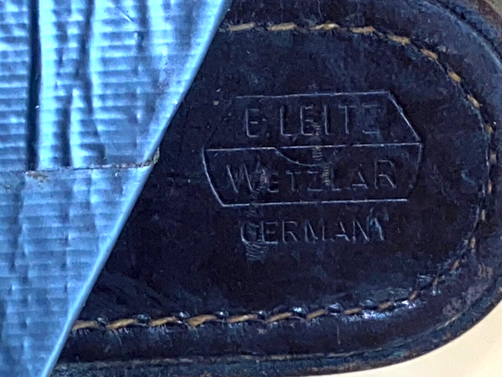 Leitz Wetzlar Leica Leather Camera Case with Window on Back Vintage – No Camera