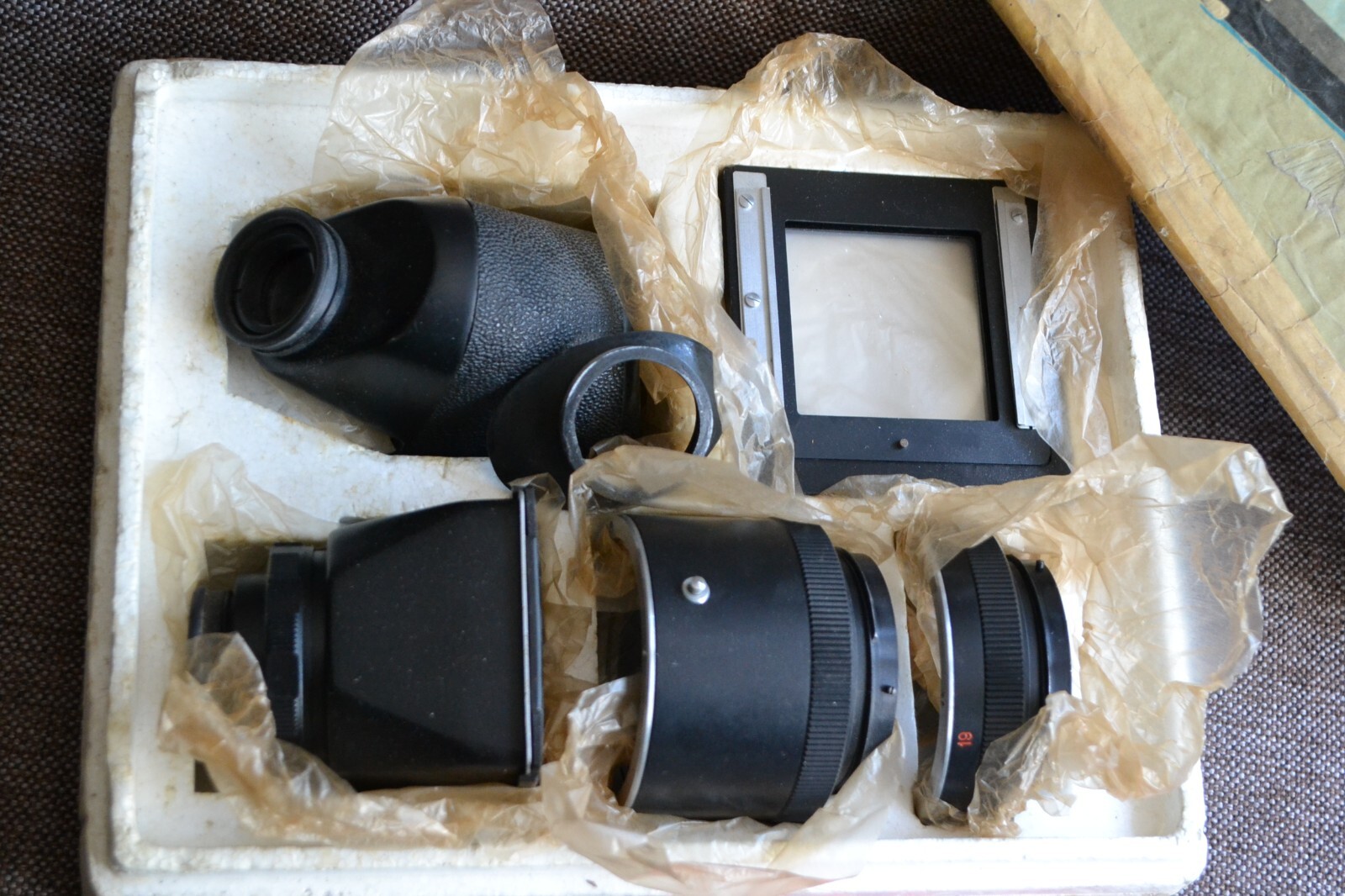 Soviet accessories set prism macro rings SALYUT USSR slide frame KIEV 80 88