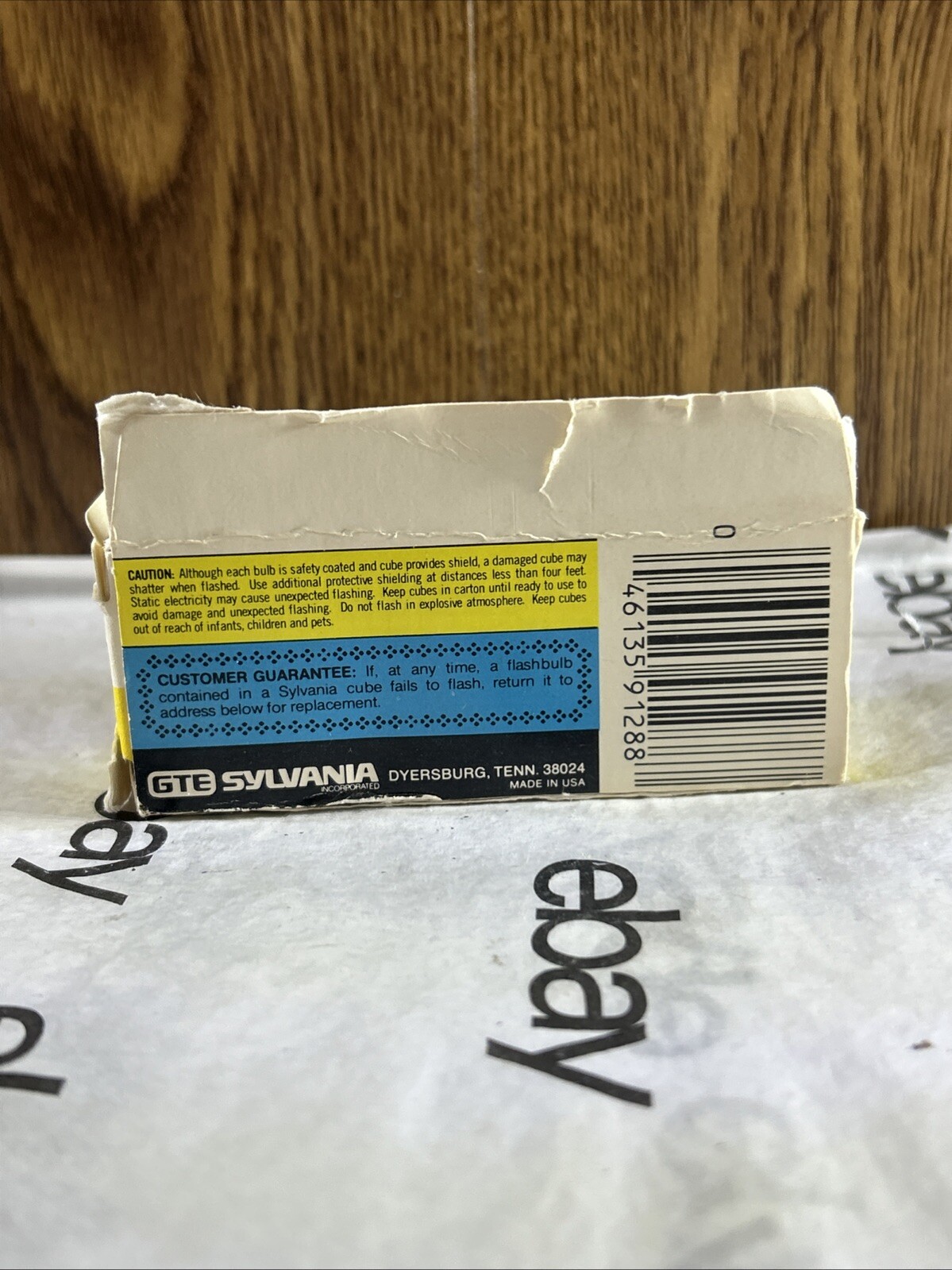 Vintage Sylvania Blue Dot Flash Cubes 3 Cubes 12 Flashes.