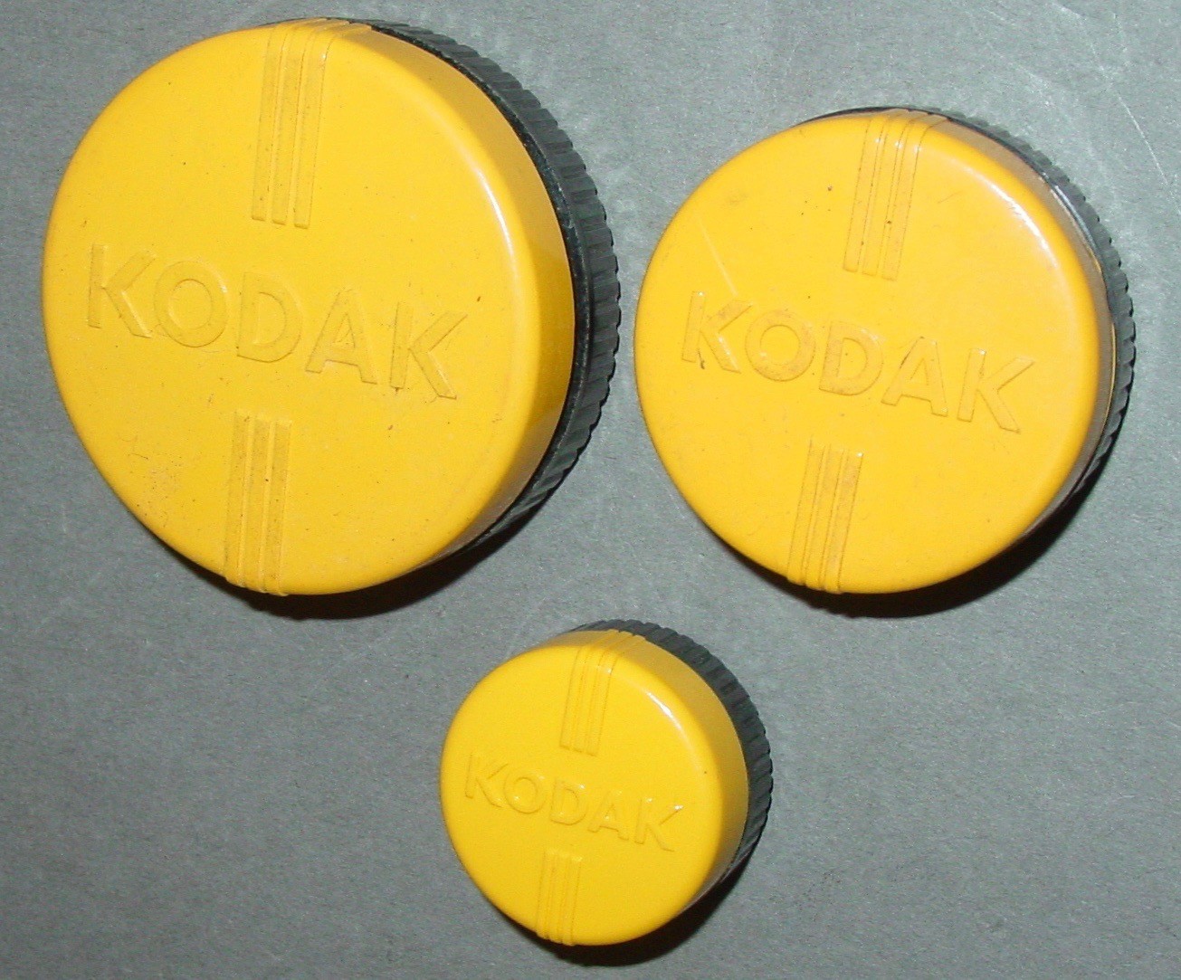 Vintage KODAK Lens Filter Can Mixed Lot Old School Photography Art Parts Supply