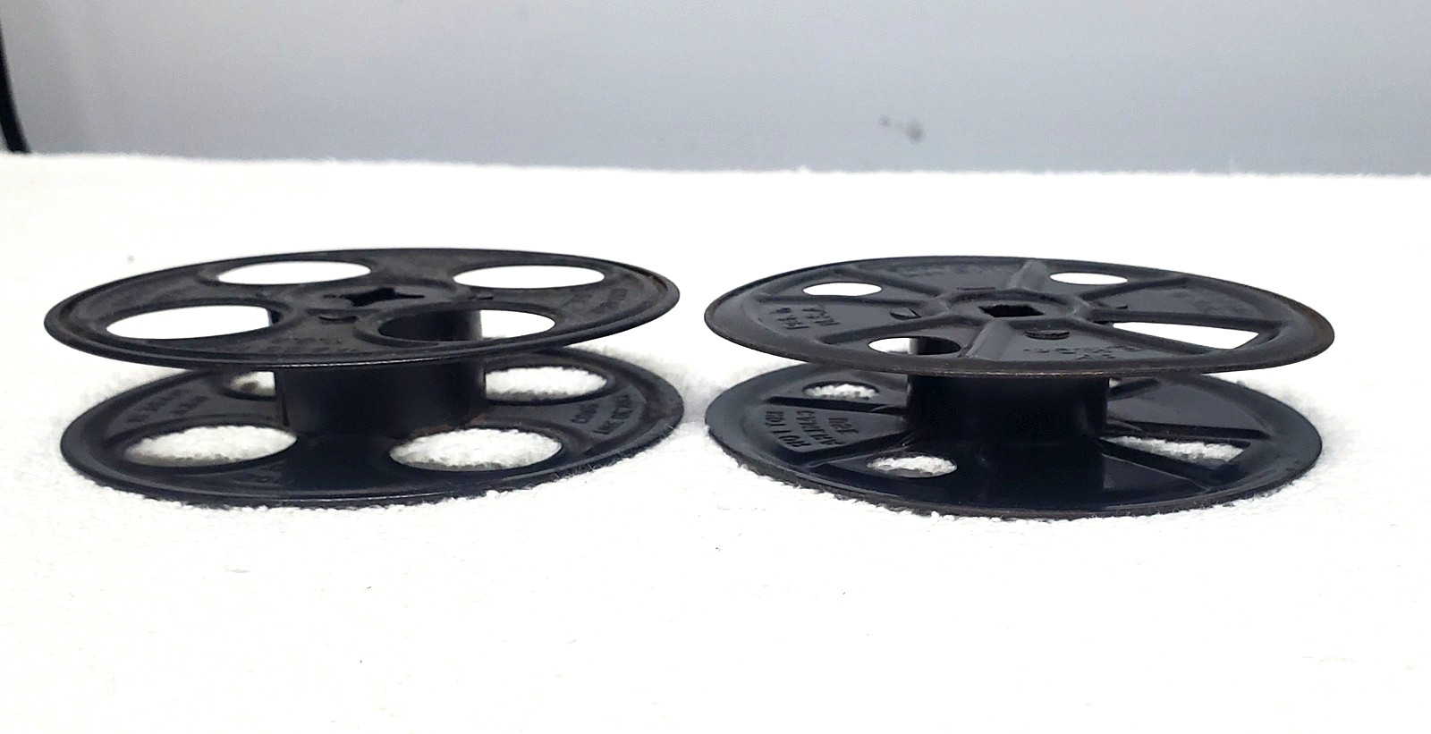 Vintage Kodak (E.K. Co.) & Devry Corp. Metal 16mm Film Reels -1930s- 3 5/8″