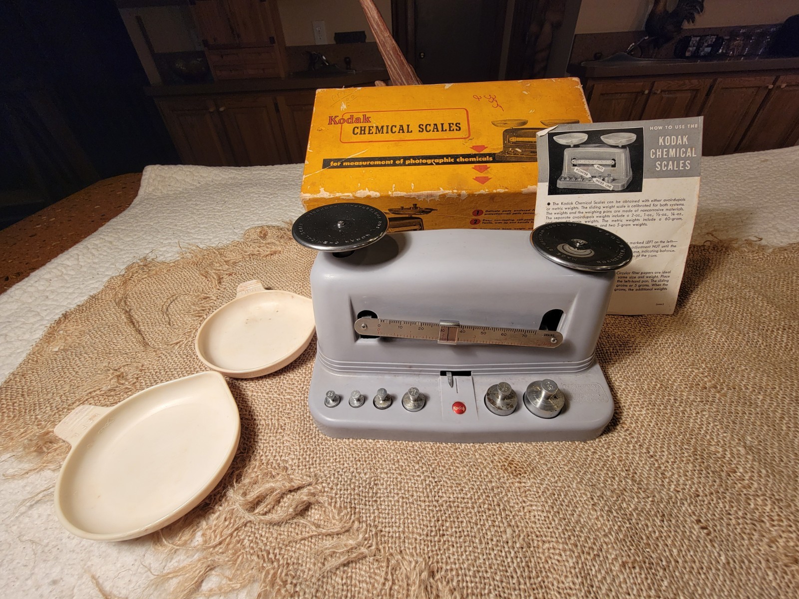 Vintage KODAK Chemical Scales USA made