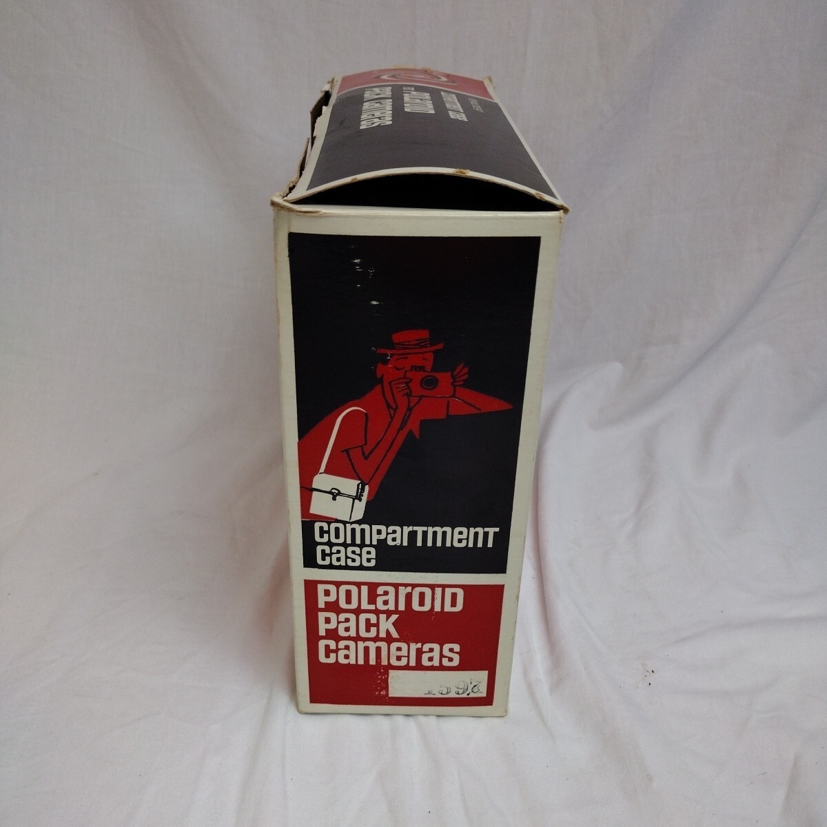 Vtg. Penncrest Compartment Case for Polaroid Pack Cameras Hard Pressed Vinyl IOB