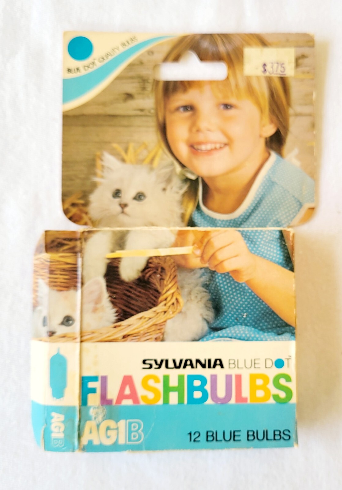 GTE Sylvania Blue Dot Flashbulbs AG1B Blue Bulbs 18 Total Vintage Advertising