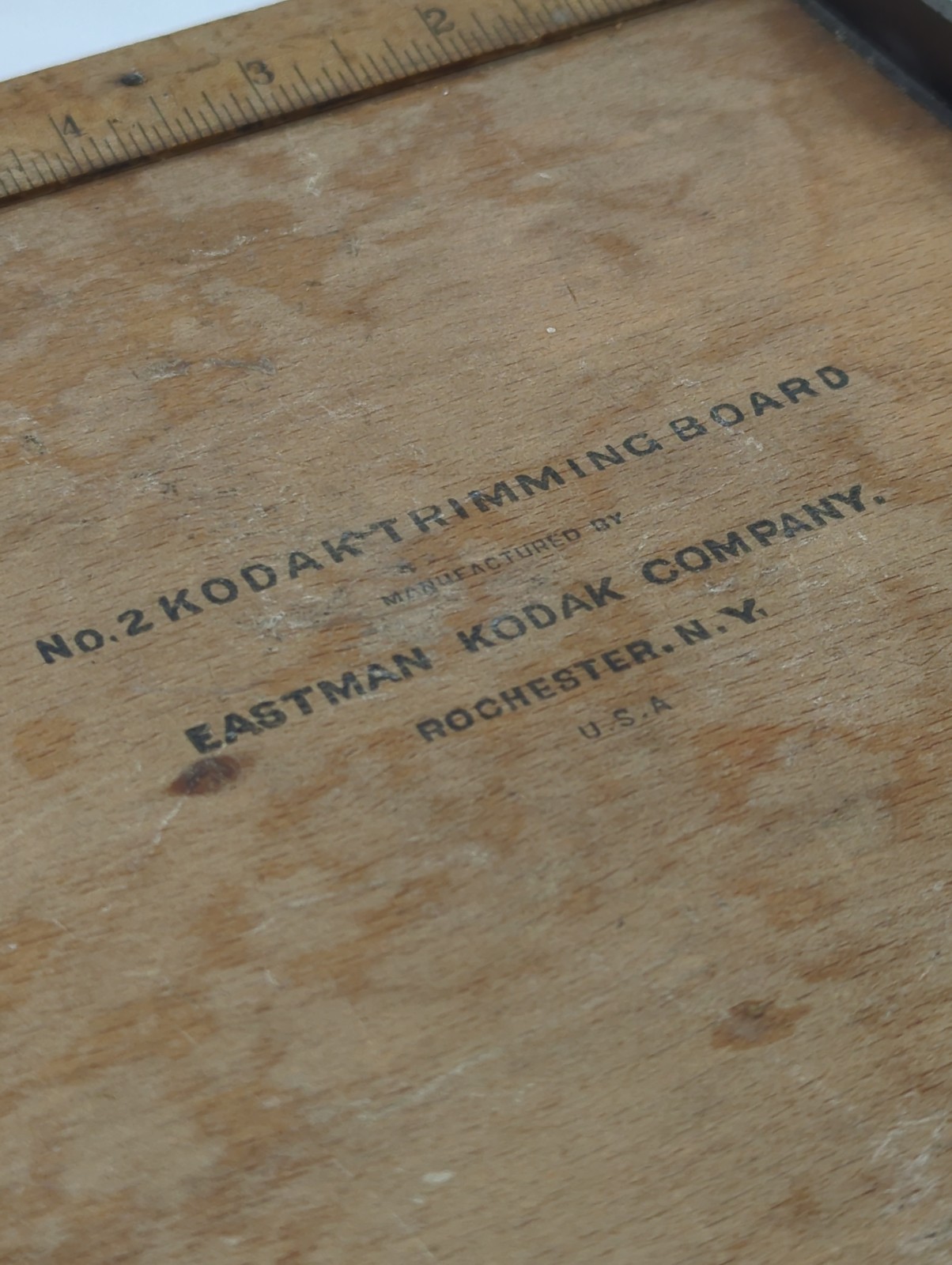 Vintage Eastman Kodak No. 2 Trimming Board Rochester NY USA Advertising