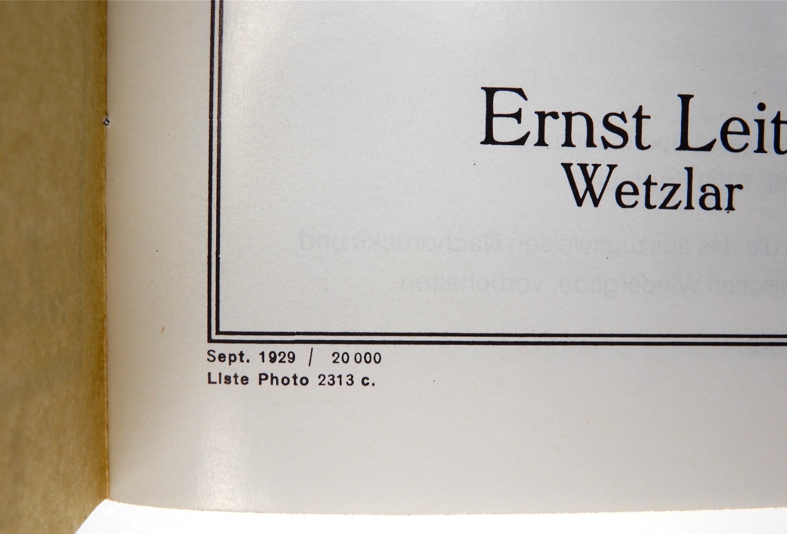Wie arbeitet man mit Leitz “Leica” Kamera ……….. MINT