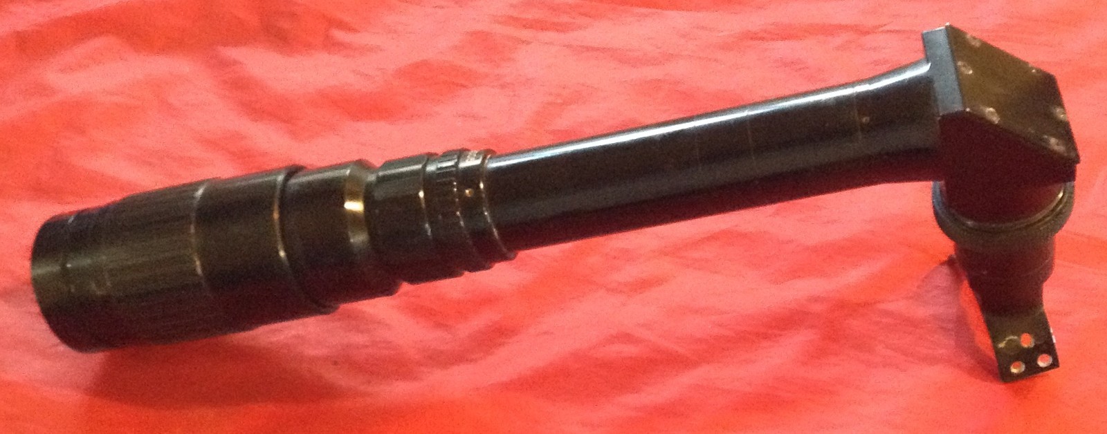 Large Unbranded Cine Camera Lens Elbow Reflex Viewfinder Eclair Mitchell ARRI ?