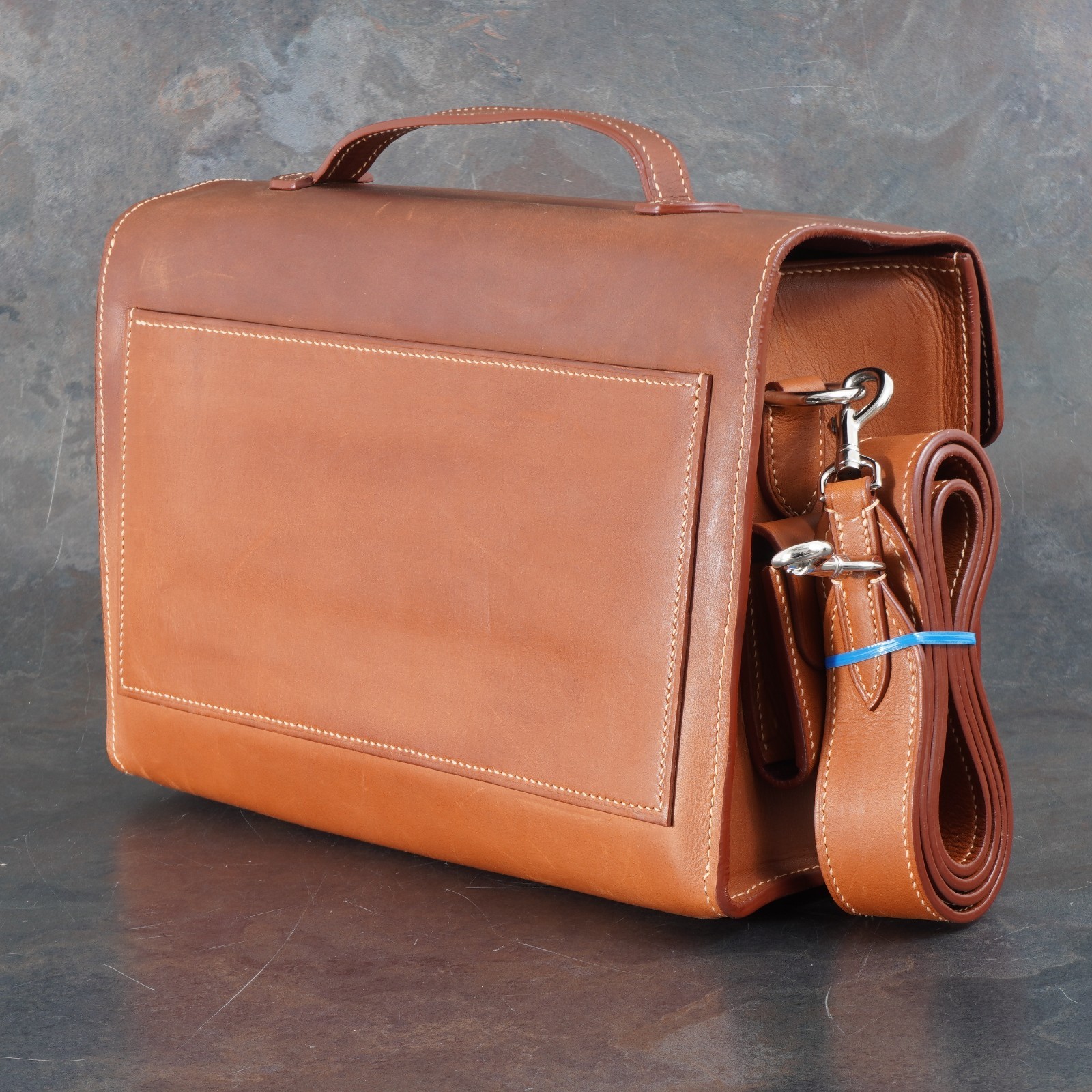 :Decrypto Custom Brown/Tan Swift Leather Camera Bag for Leica M – 1 of 1